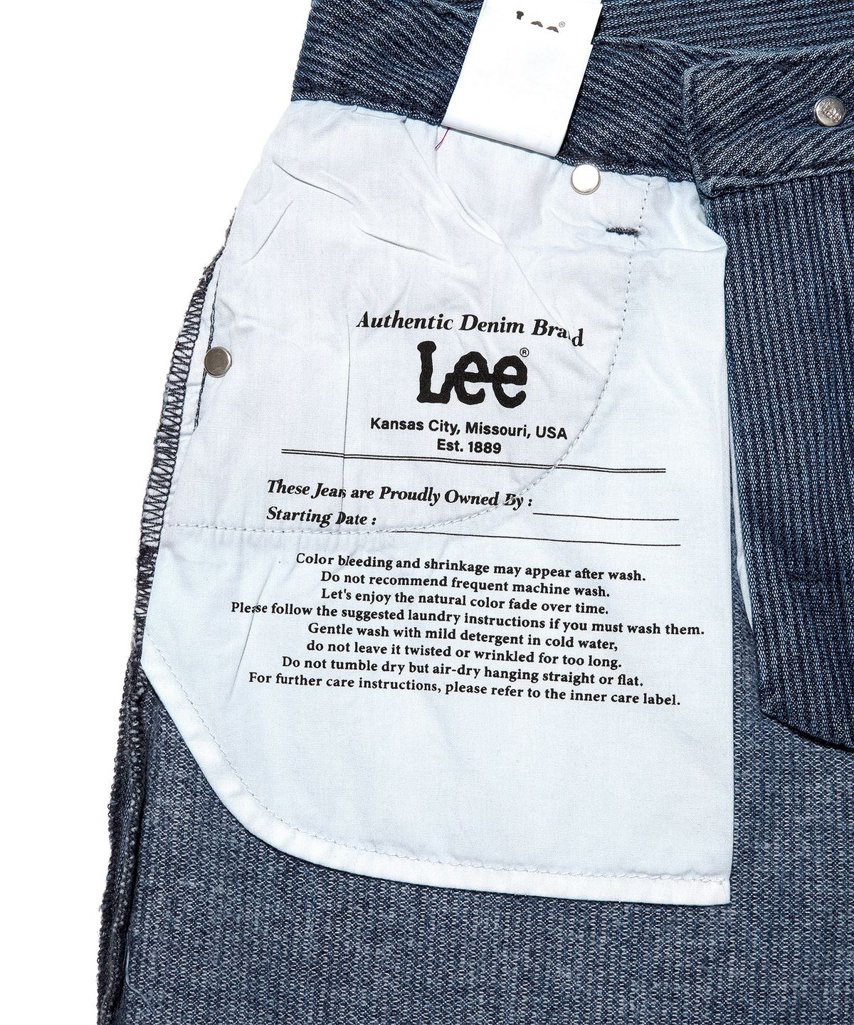 리(LEE) 우먼 릴랙스드핏 코듀로이 데님 팬츠 인디고 미듐