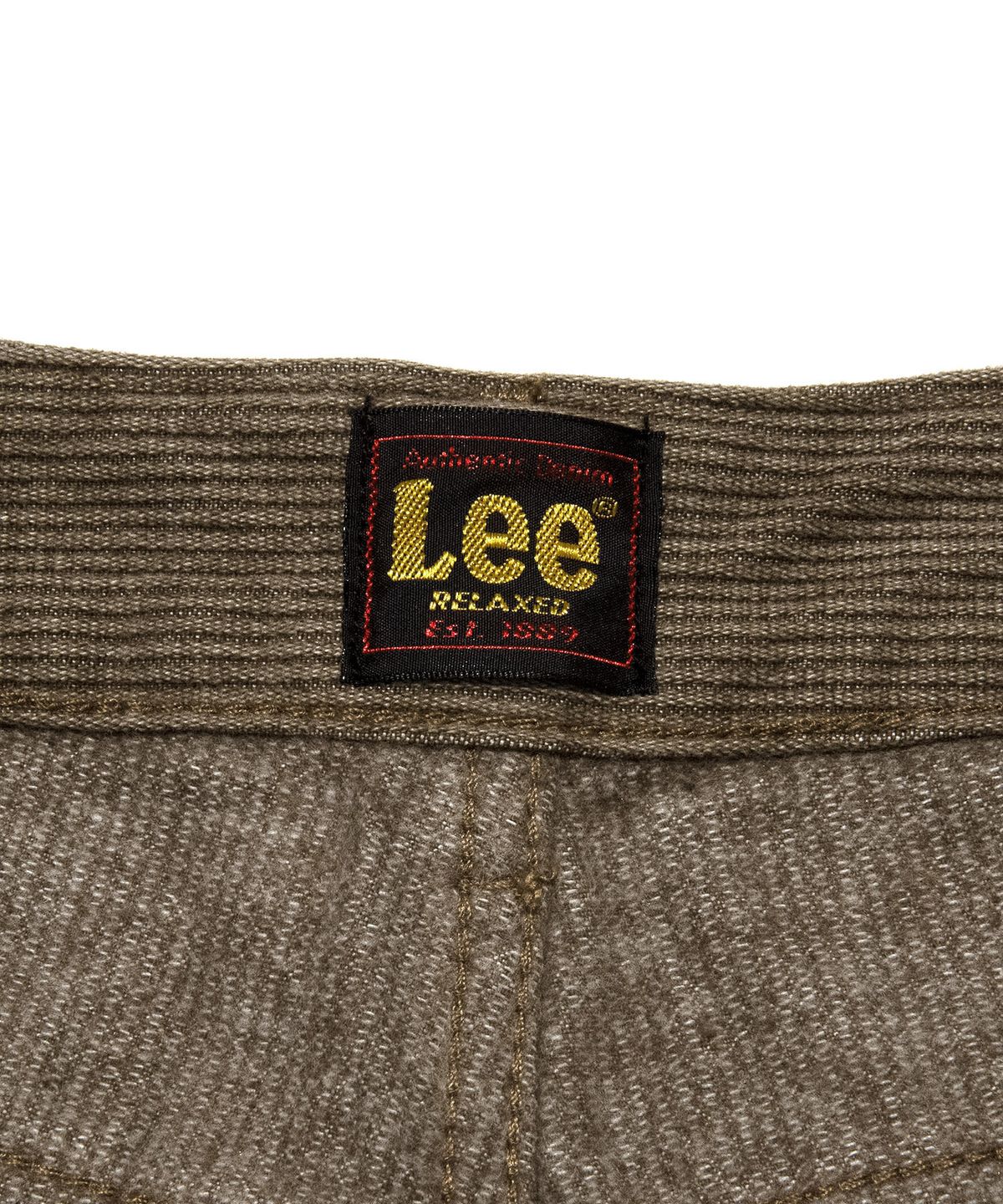 리(LEE) 우먼 릴랙스드핏 코듀로이 데님 팬츠 브라운