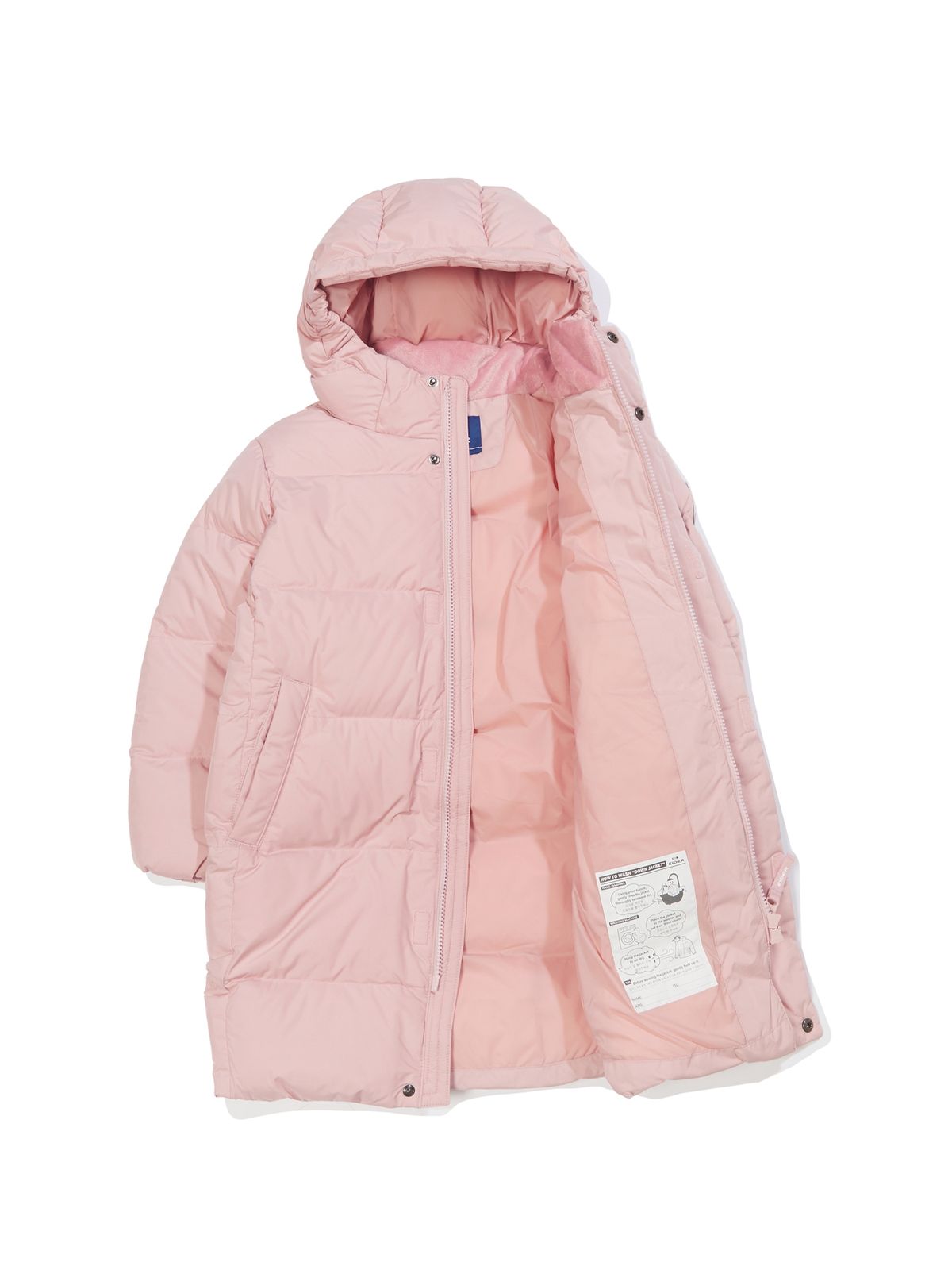 아이더(EIDER) POP ON ZETA (제타) 키즈 UNI 롱 다운 자켓_PALE PINK_JUW23592D9