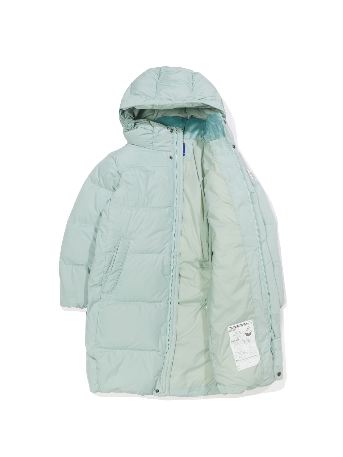 아이더(EIDER) POP ON ZETA (제타) 키즈 UNI 롱 다운 자켓_MINT_JUW23592G2