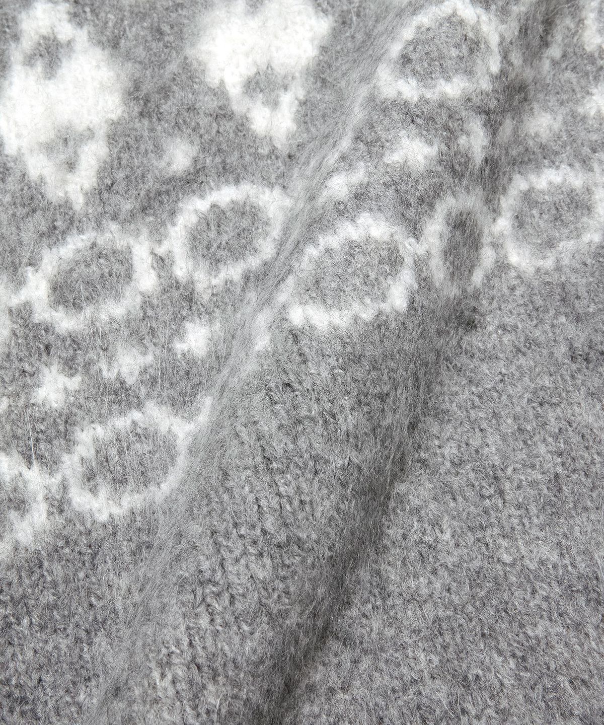 리(LEE) 노르딕 헤어리 가디건 그레이
