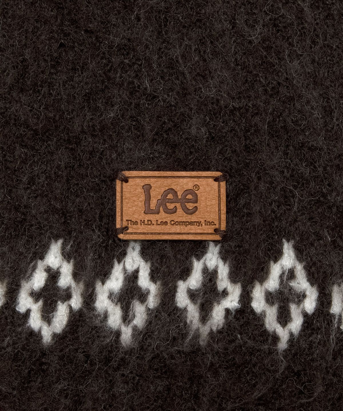 리(LEE) 노르딕 헤어리 가디건 브라운