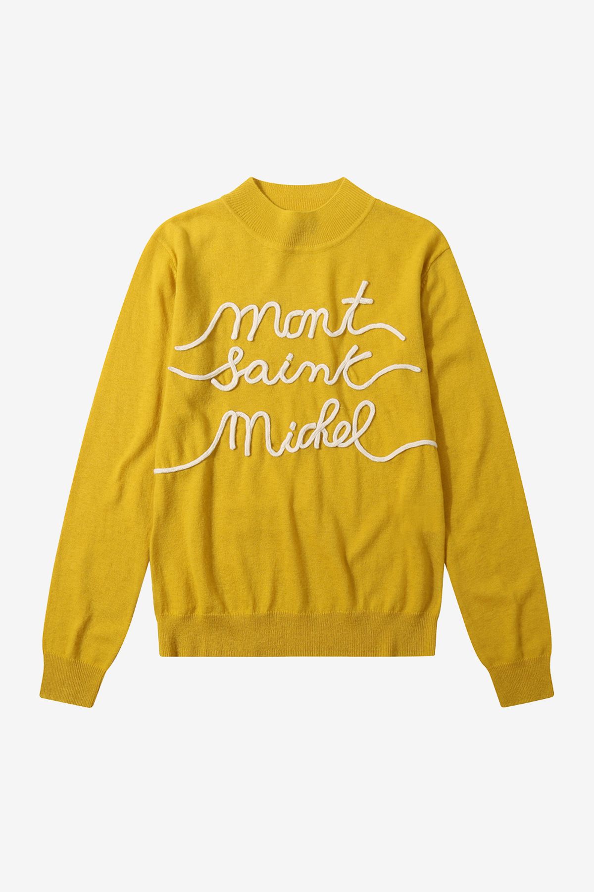 르몽생미셸(LE MONT ST MICHEL) Embroidery sweater_Yellow