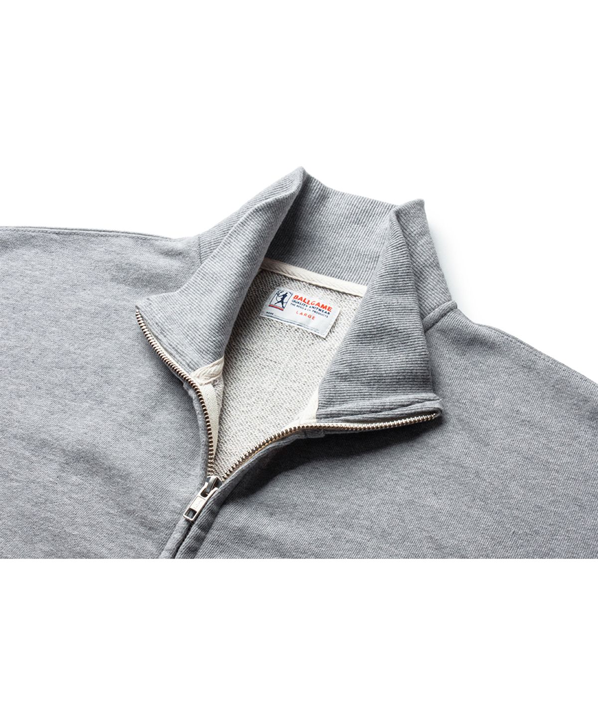 더 레스큐(THE RESQ) CLASSIC PATINA SWEAT TRACK JACKET [ATHLETIC GREY]