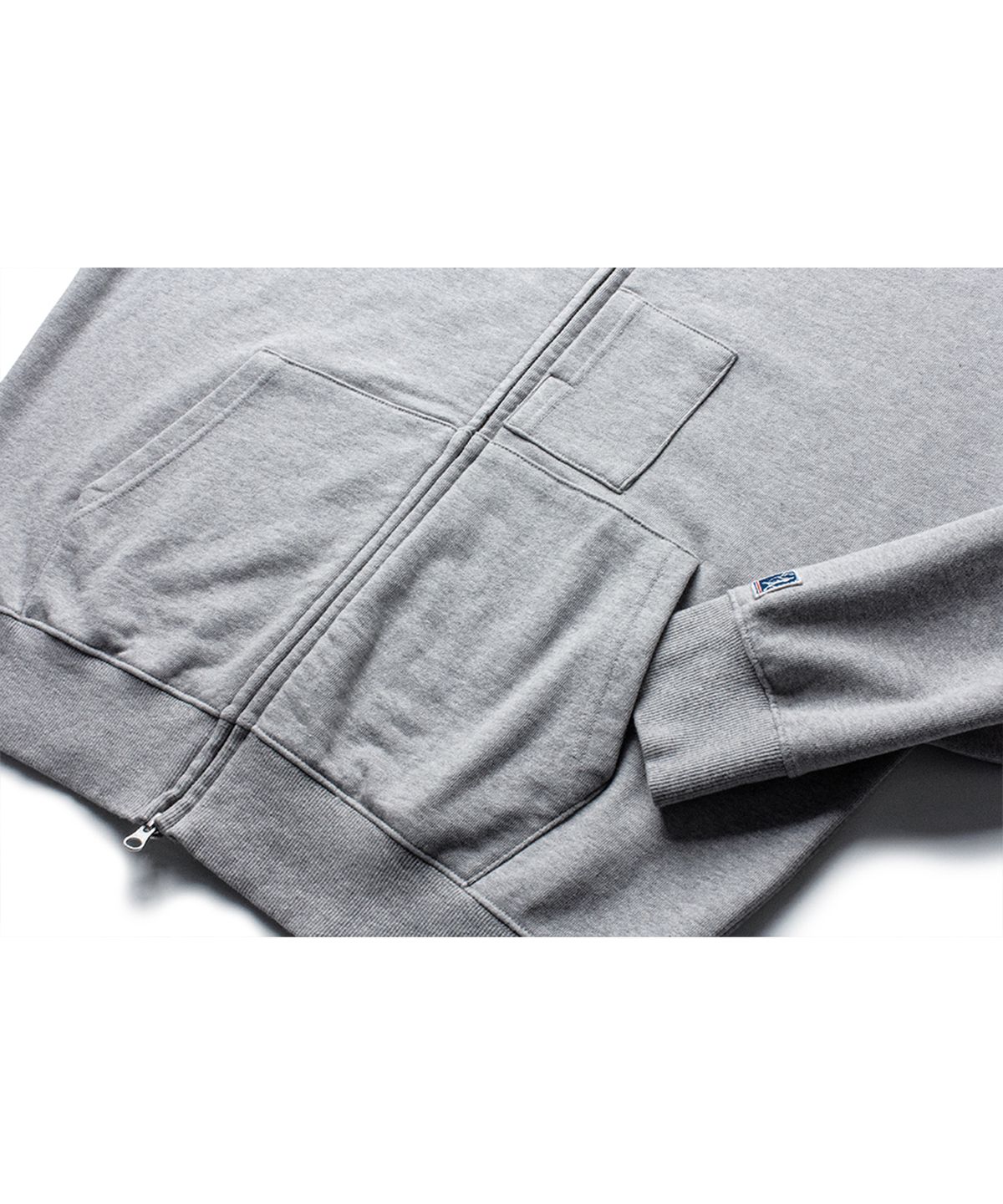 더 레스큐(THE RESQ) CLASSIC PATINA SWEAT TRACK JACKET [ATHLETIC GREY]