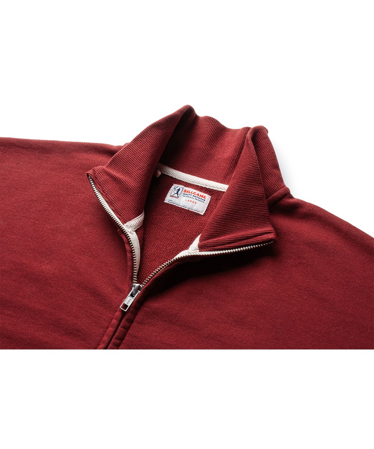 더 레스큐(THE RESQ) CLASSIC PATINA SWEAT TRACK JACKET [VINTAGE CRIMSON]