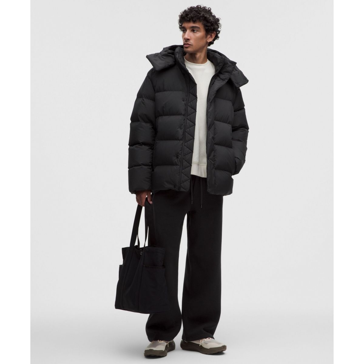 룰루레몬(LULULEMON) 멘즈 원더 퍼프 재킷  BLK