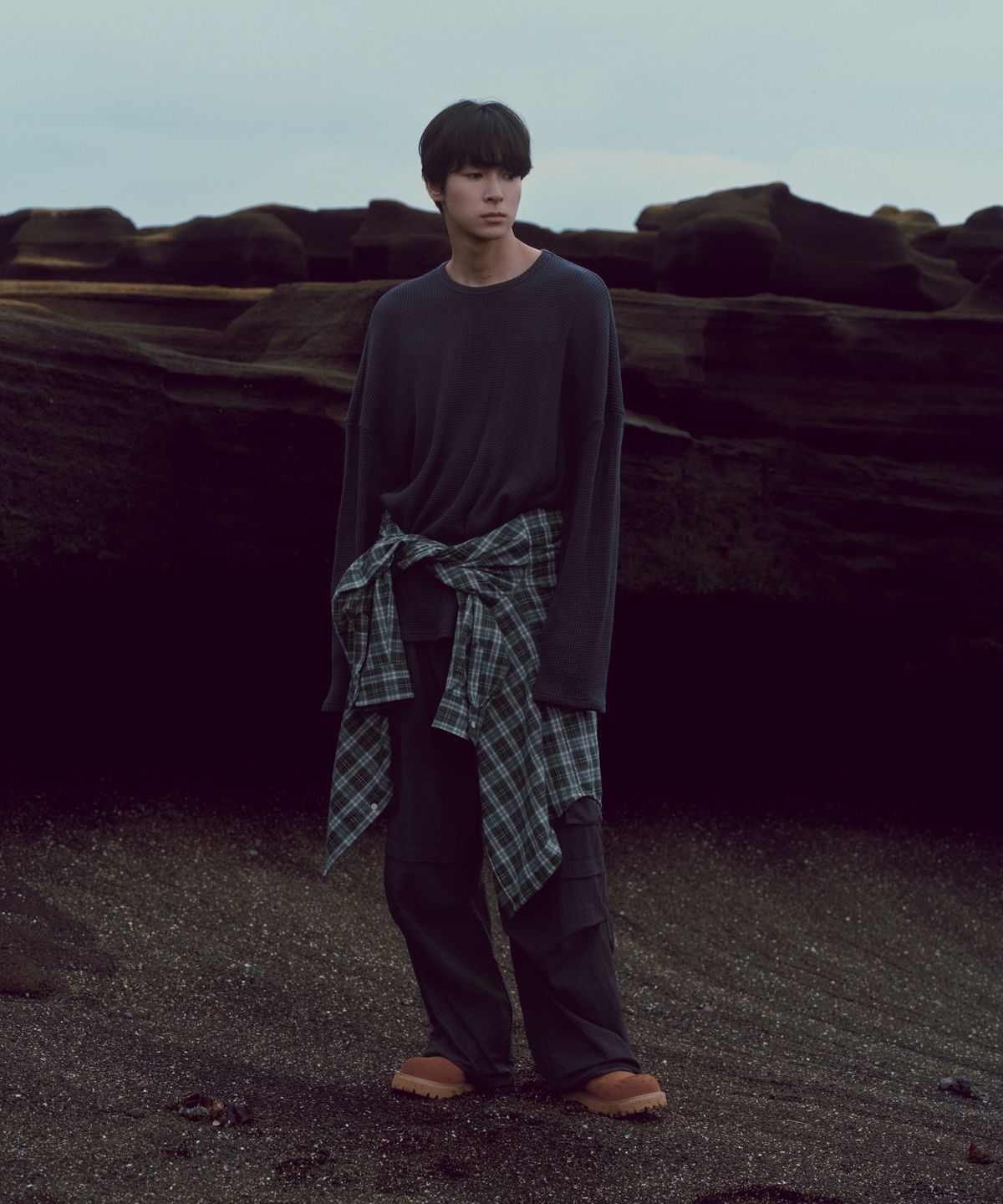 얼스캄에라(EARTH CALM ERA) 라이트웨이트 파라수트 카고 팬츠(UNISEX)_4컬러