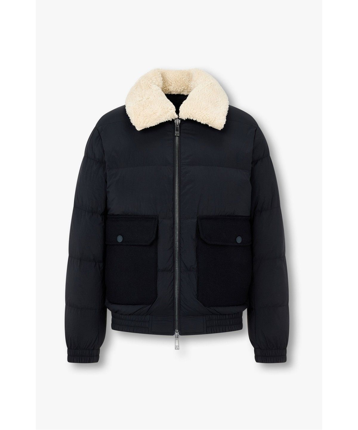 아르마니 익스체인지(ARMANI EXCHANGE) 남성 디태처블 플리스 카라 다운 자켓 _다크 네이비_A416310008