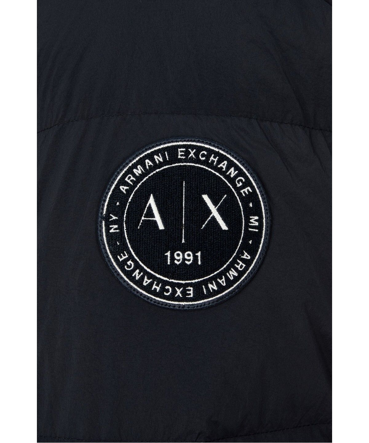 아르마니 익스체인지(ARMANI EXCHANGE) 남성 디태처블 플리스 카라 다운 자켓 _다크 네이비_A416310008