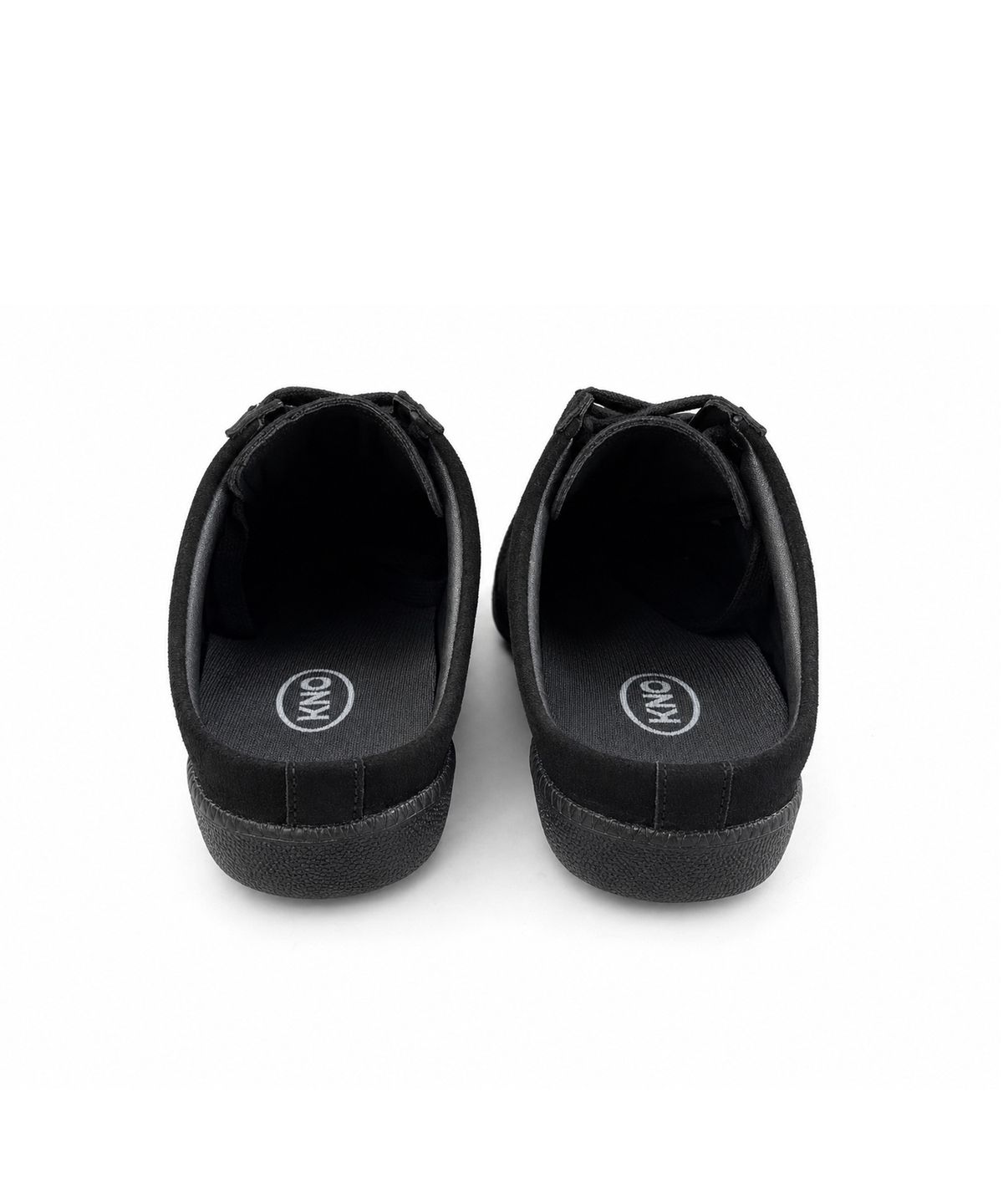 더노피(THENOPI) 라이언 4cm 키높이 독일군뮬 스니커즈 올블랙