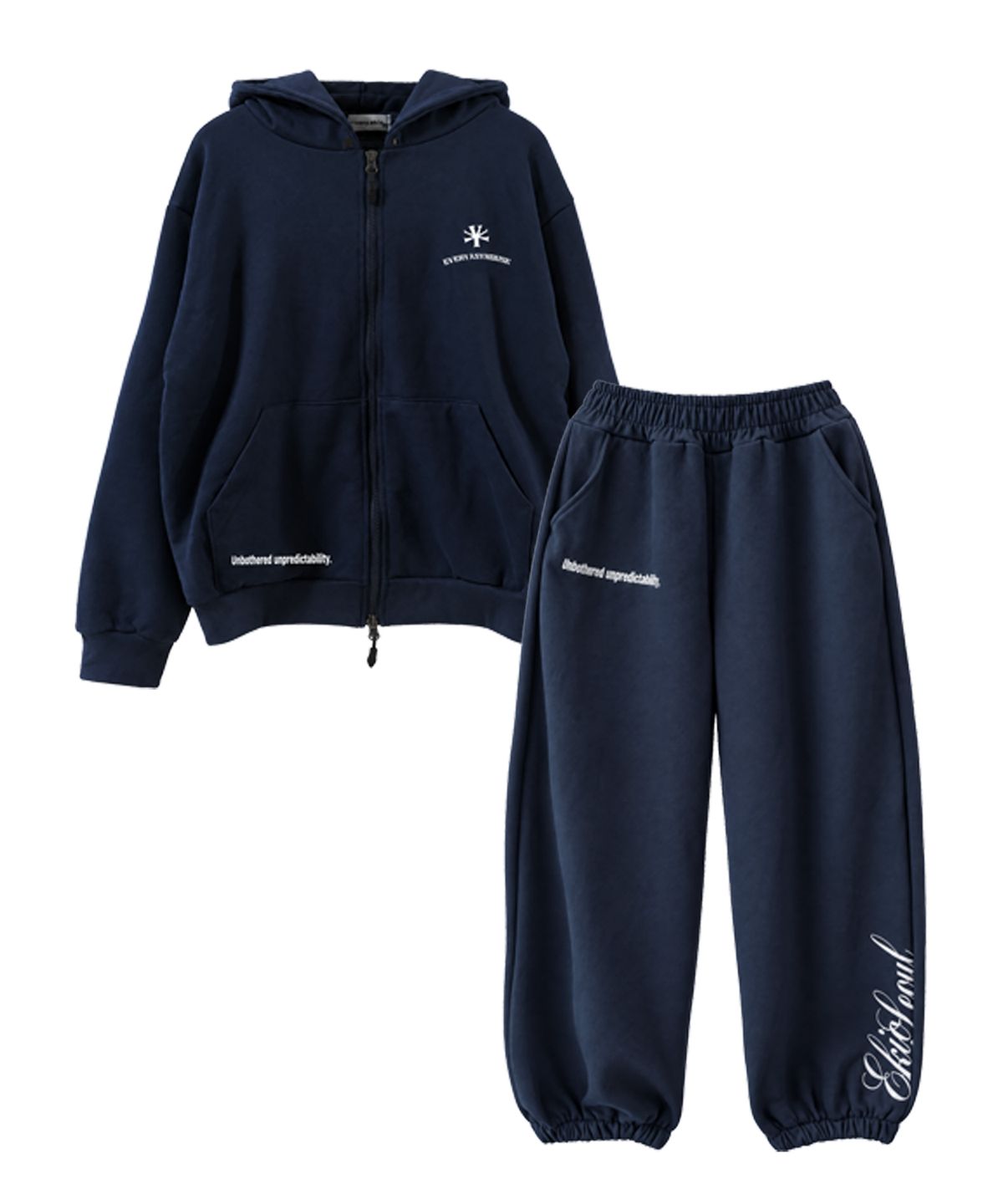 에키오(EKIO) ekio 로고 스웻 셋업 (Navy)