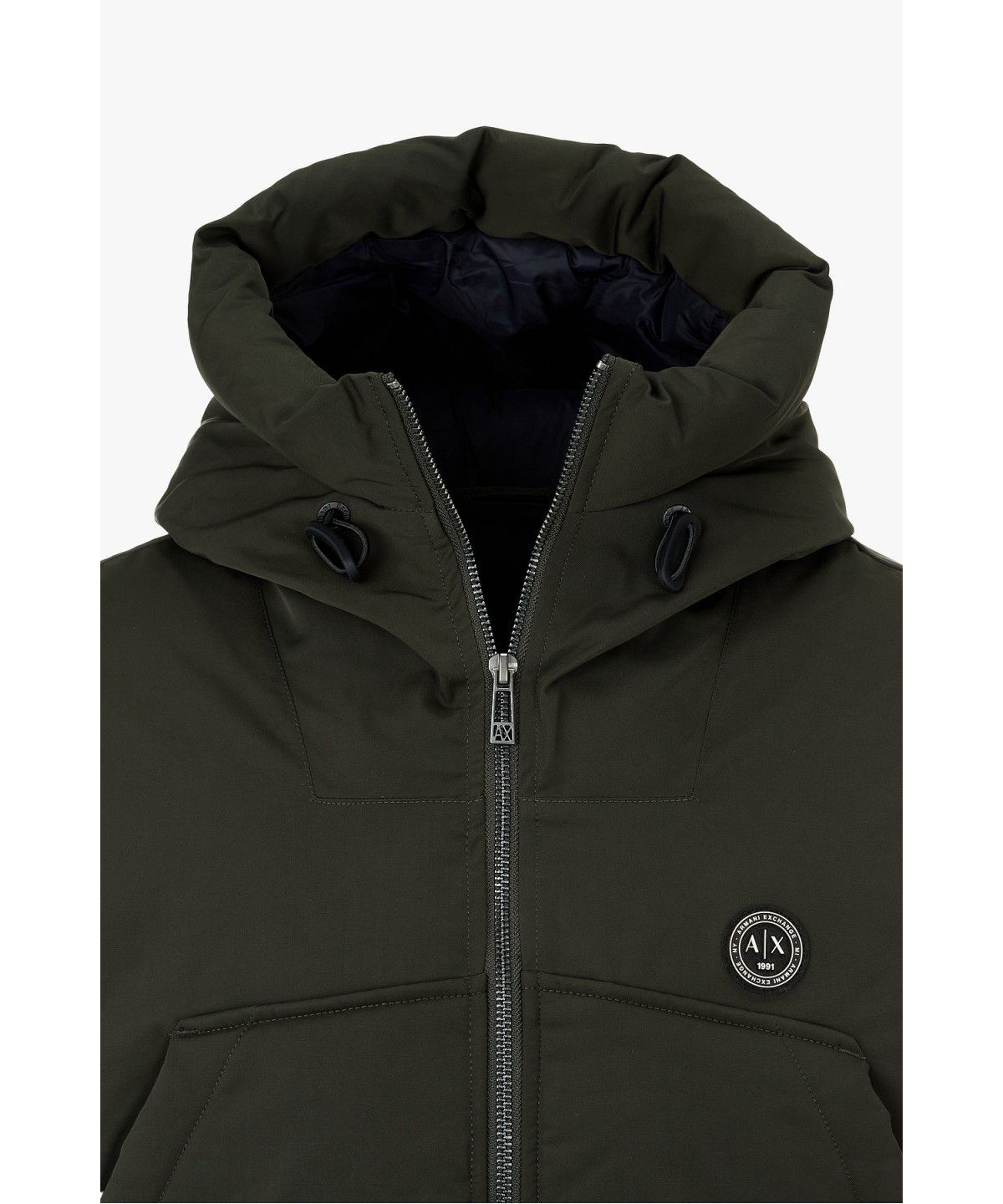 아르마니 익스체인지(ARMANI EXCHANGE) 남성 멀티 포켓 후디드 패딩 자켓 _파티그_A416310007