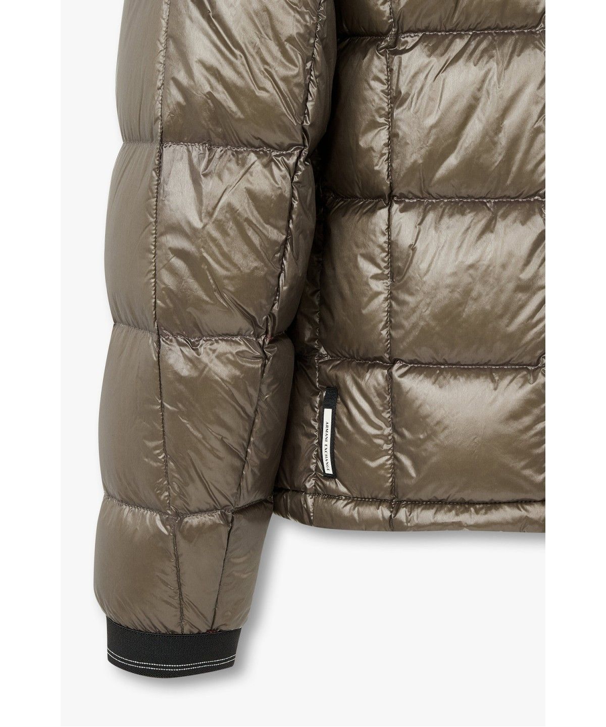 아르마니 익스체인지(ARMANI EXCHANGE) 남성 글로시 스퀘어 퀼팅 다운 패딩 자켓 _블론드_A416310013