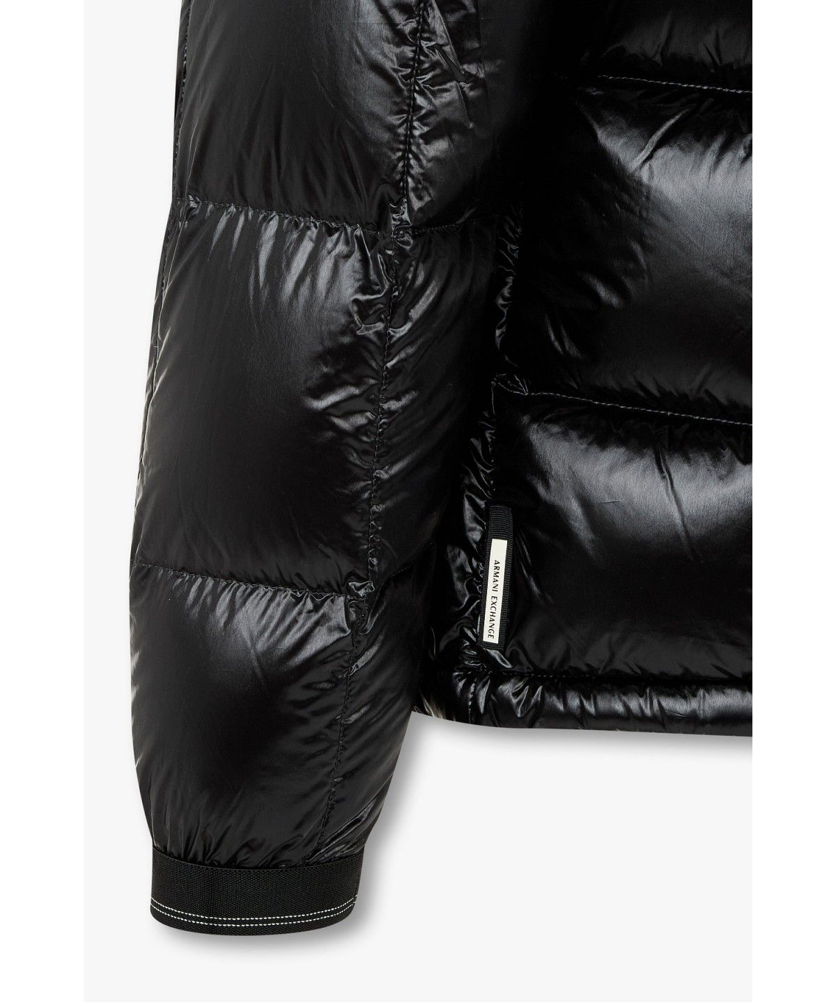 아르마니 익스체인지(ARMANI EXCHANGE) 남성 스퀘어 퀼팅 후디 다운 패딩 자켓 _블랙_A416310009