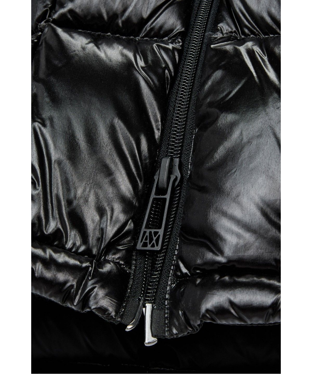 아르마니 익스체인지(ARMANI EXCHANGE) 남성 스퀘어 퀼팅 후디 다운 패딩 자켓 _블랙_A416310009