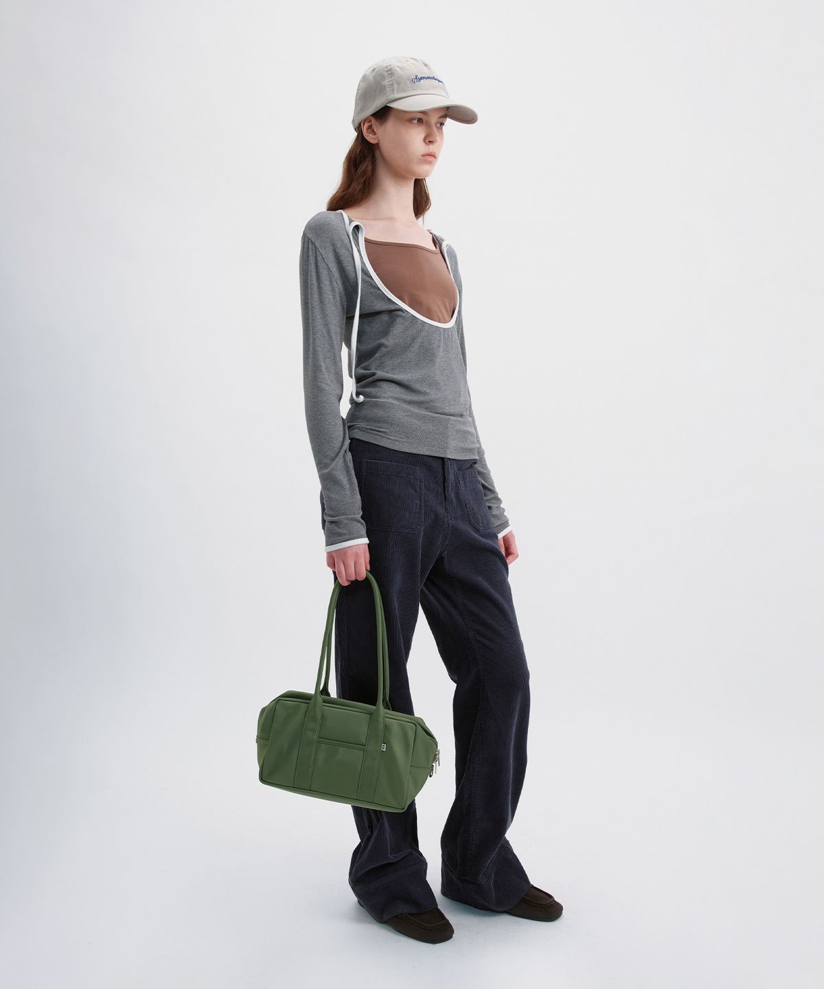 시메트릭 퍼센트(SYMMETRICPERCENT) Corduroy Flare Pants / Navy