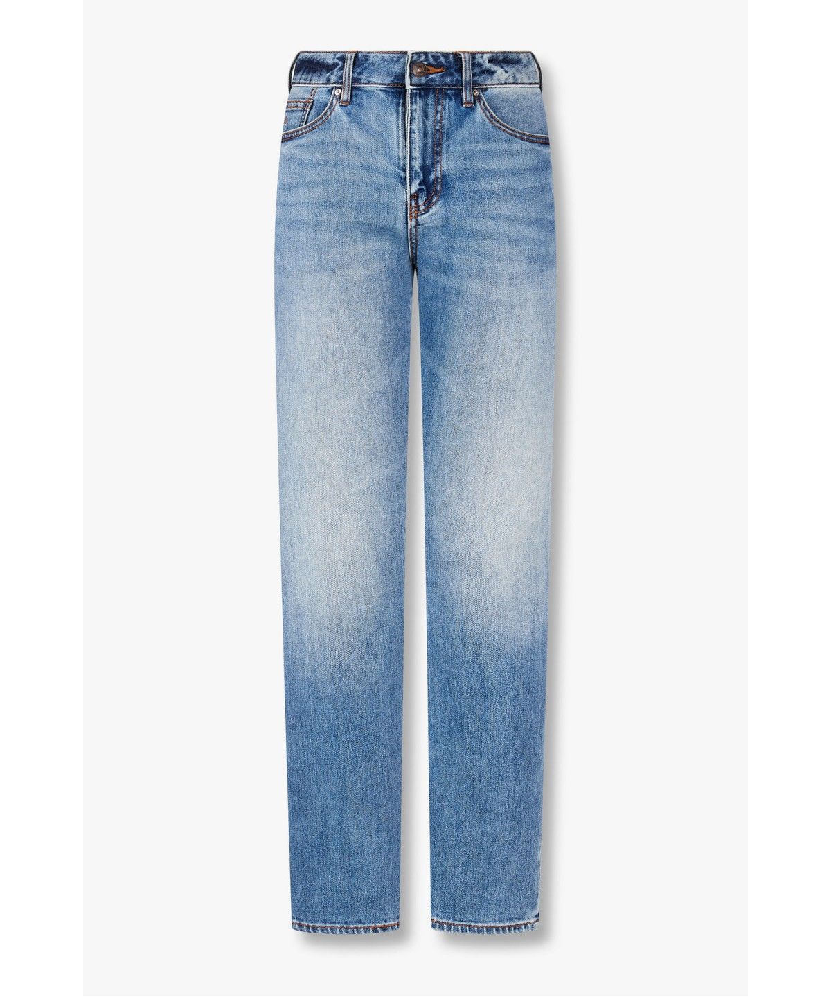 아르마니 익스체인지(ARMANI EXCHANGE) 남성 워시드 슬림 핏 데님 팬츠 _블루_A416340007