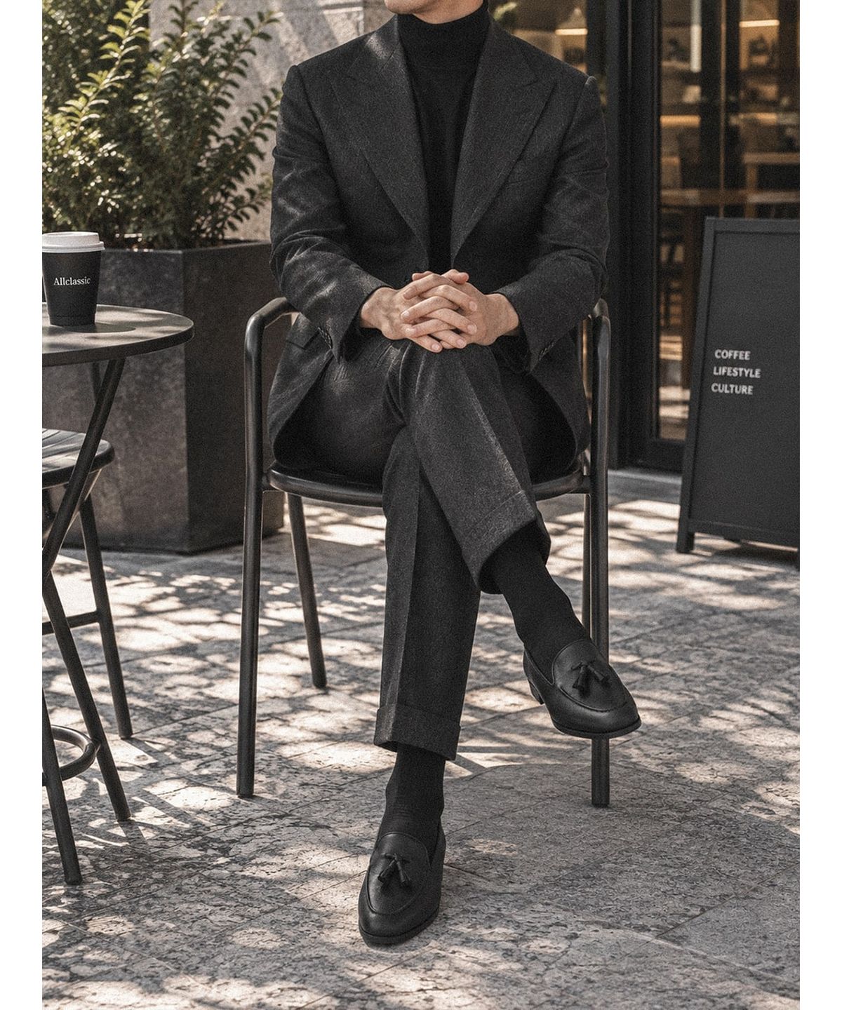 올클래식(ALLCLASSIC) Cimer Tassel Loafers #4415 [Black vegetable]