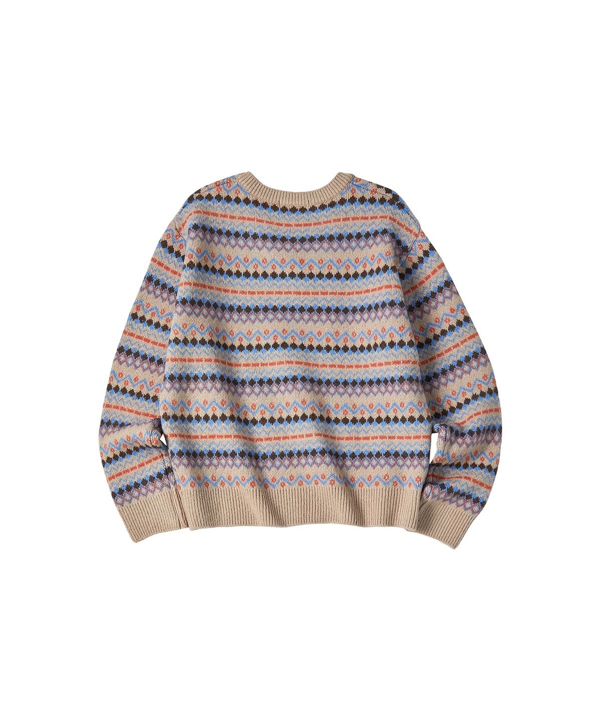 꼬모니노즈(COMONINOZ) W HUSH NORDIC KNIT CARDIGAN [BEIGE]