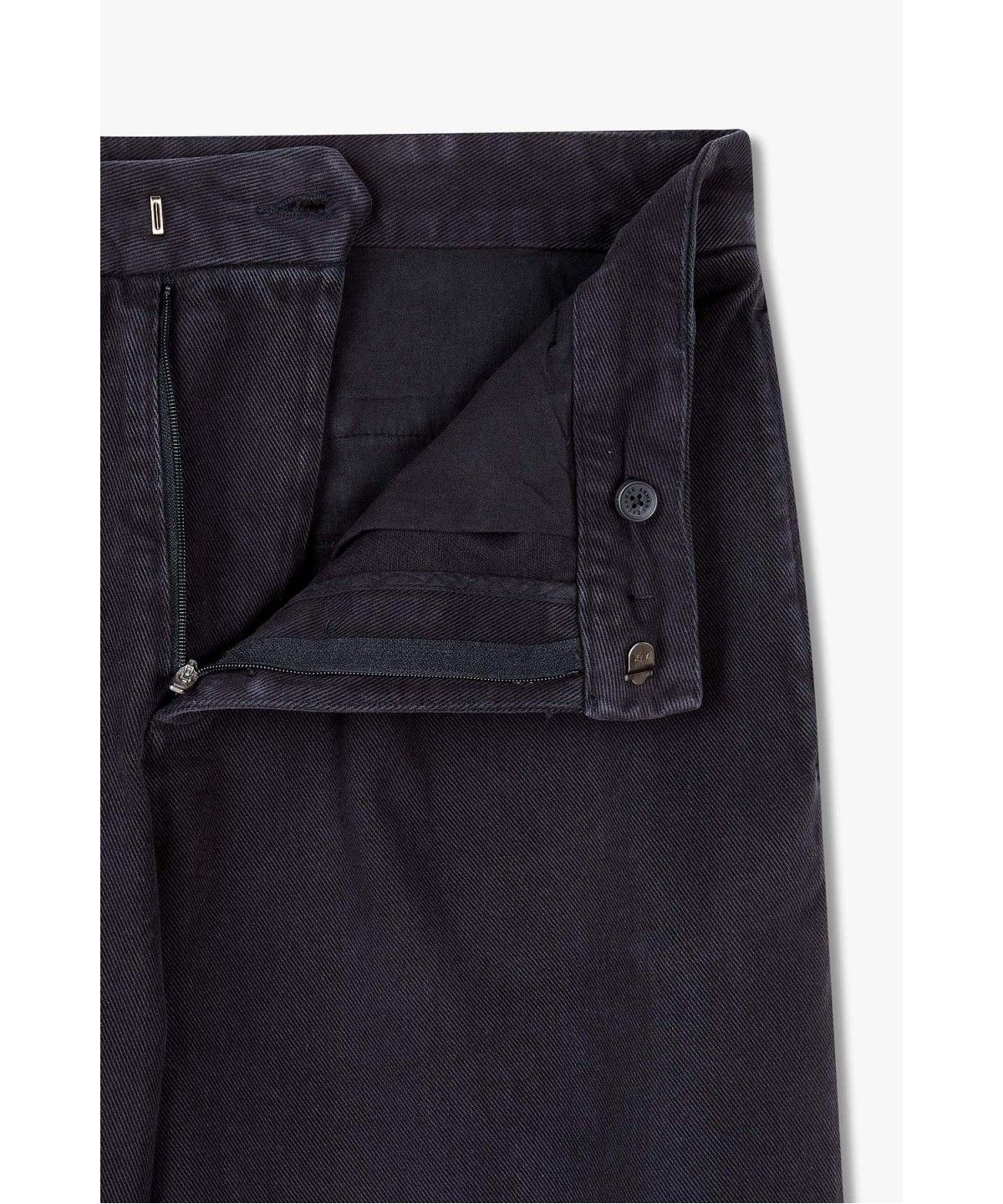 아르마니 익스체인지(ARMANI EXCHANGE) 남성 가먼트다이 레귤러 핏 코튼 팬츠 _다크 네이비_A416342007