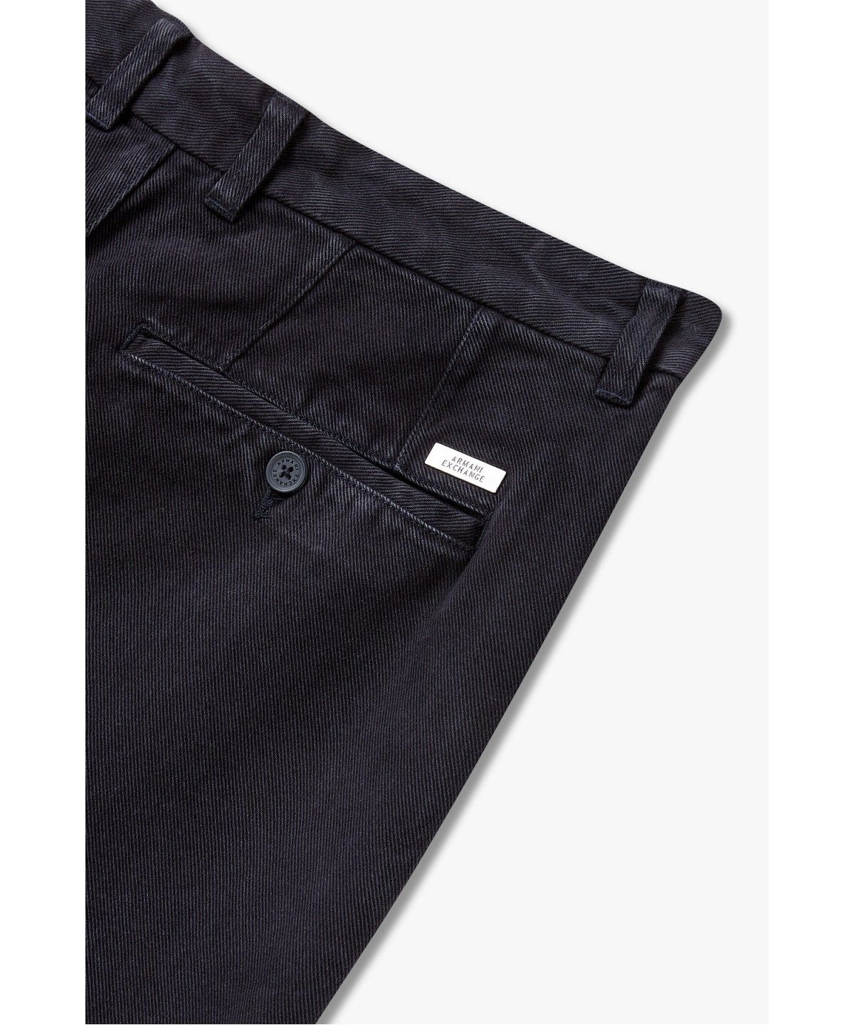 아르마니 익스체인지(ARMANI EXCHANGE) 남성 가먼트다이 레귤러 핏 코튼 팬츠 _다크 네이비_A416342007