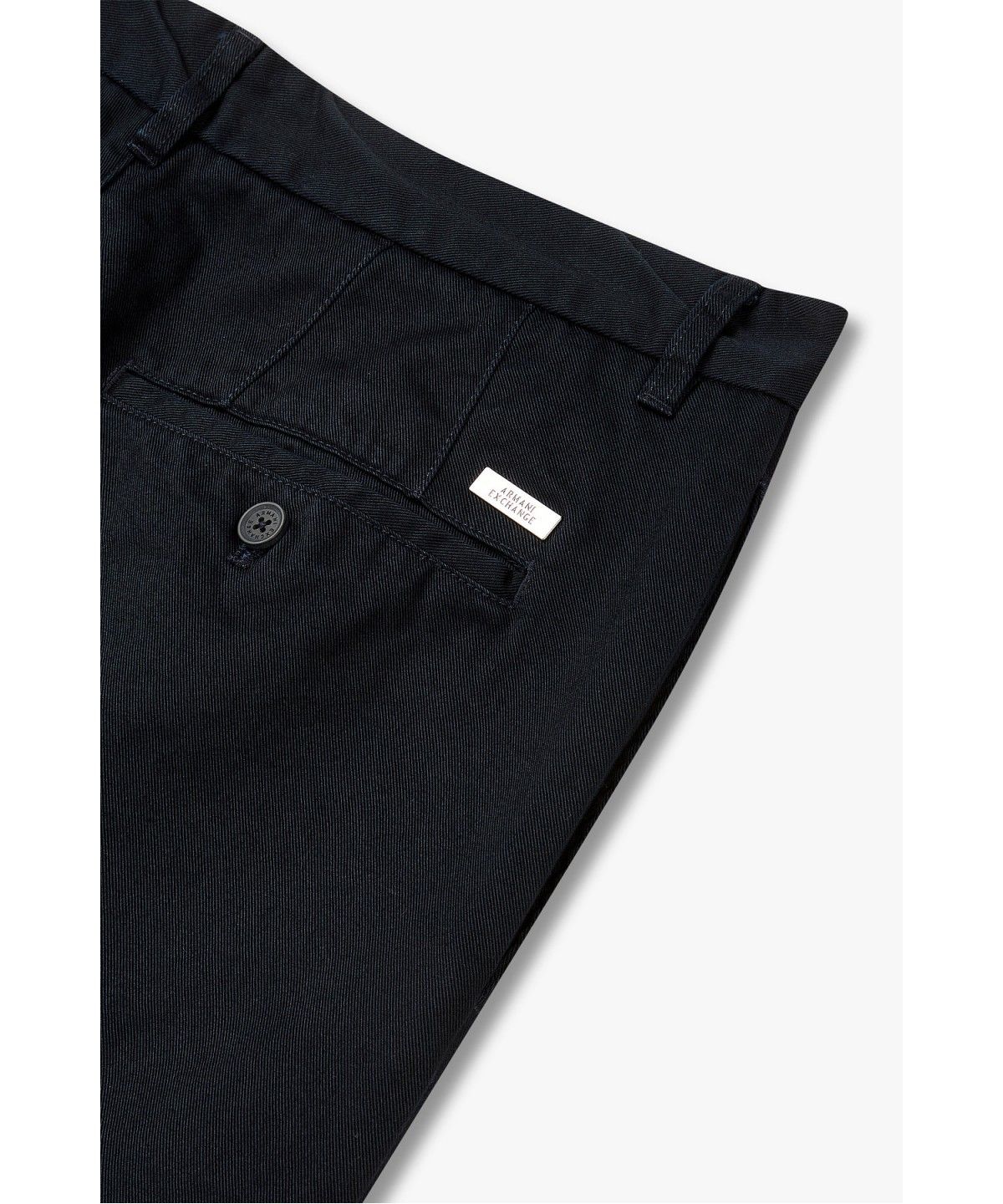 아르마니 익스체인지(ARMANI EXCHANGE) 남성 히든 후크 클로저 코튼 팬츠 _다크 네이비_A416342001