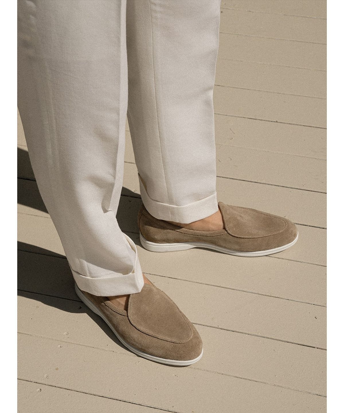 올클래식(ALLCLASSIC) Resort Belgian Loafers #4400W [Taupe suede]