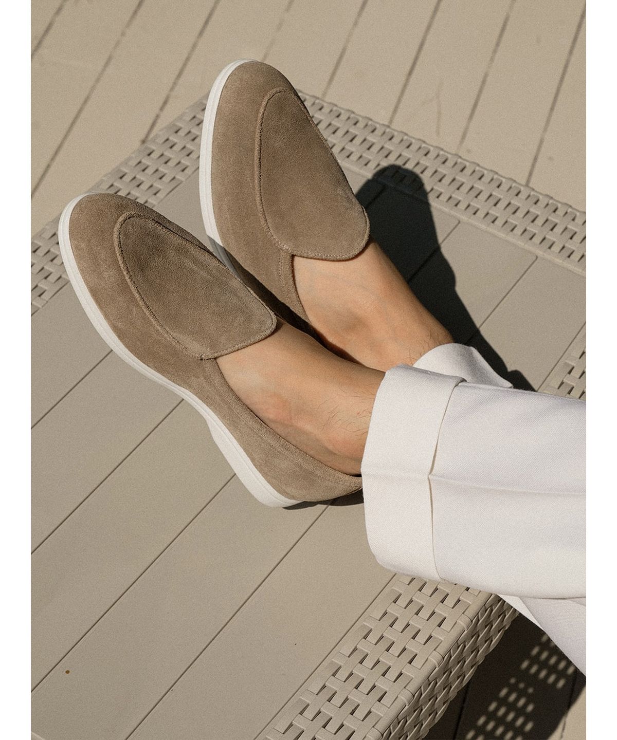 올클래식(ALLCLASSIC) Resort Belgian Loafers #4400W [Taupe suede]