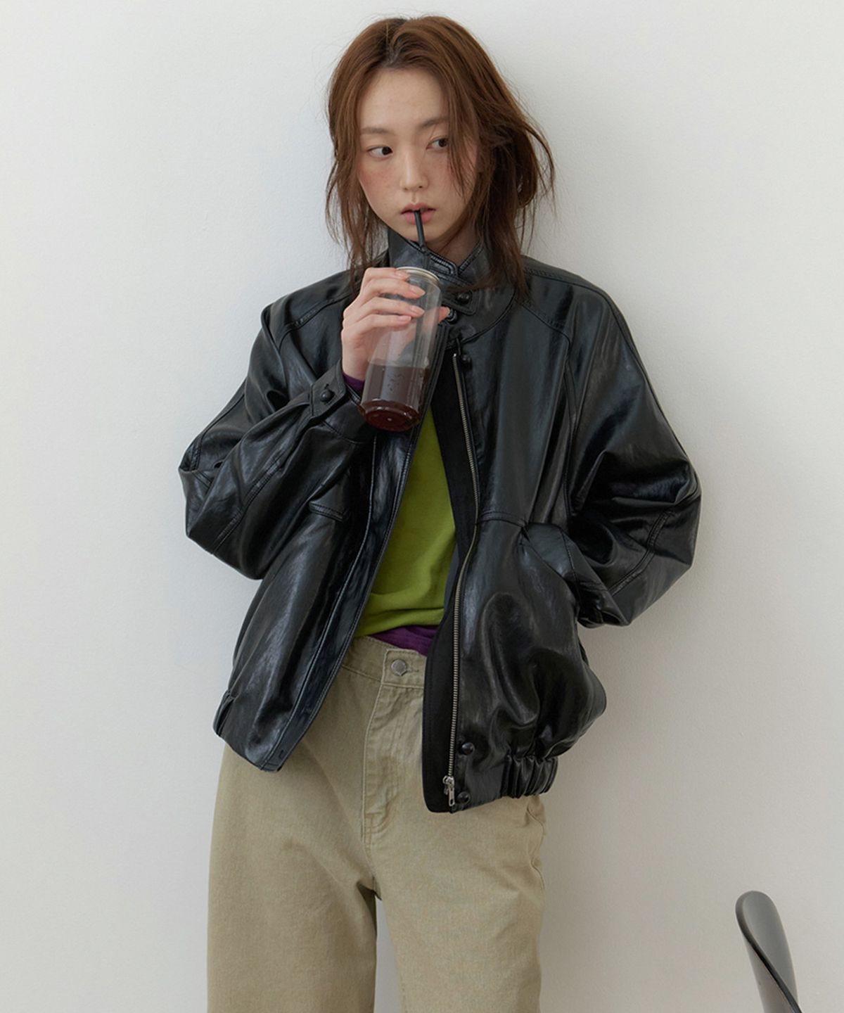 뮈르뮈르(MURMURE) 비아르 텐셀 울 티셔츠_Viar Tencel T-shirt_Violet