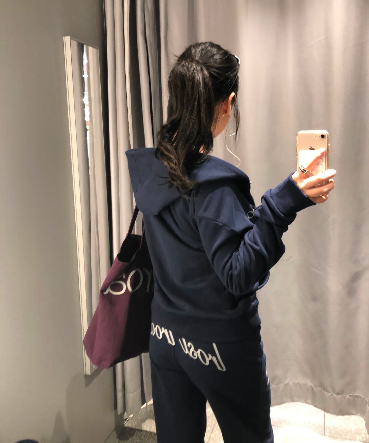 이로시 이로아(IROSI IROA) [Set] IR Lettering Slim Hoodie Set up (5 Color)