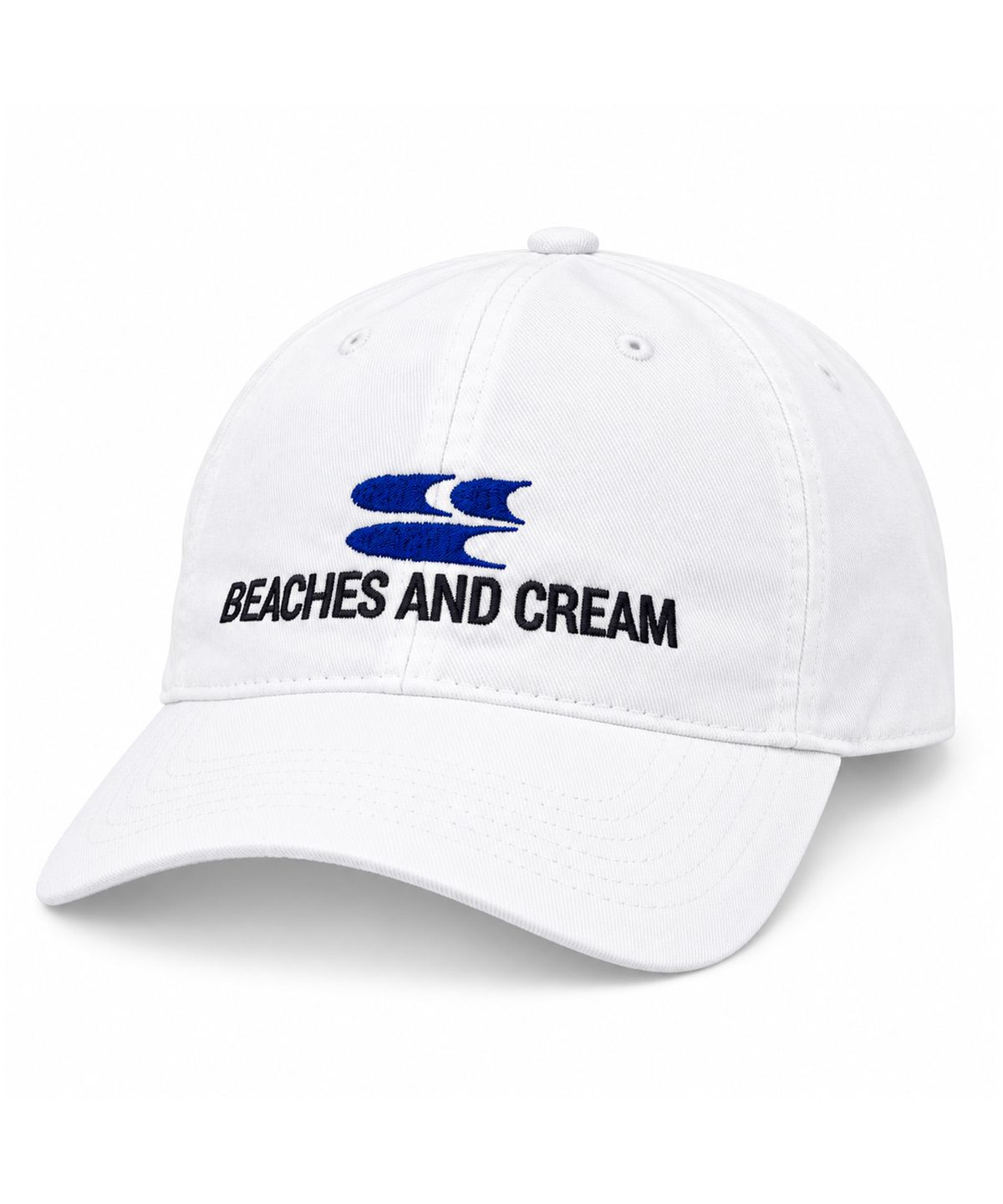 비치스앤크림(BEACHESANDCREAM) Surf Symbol Washing Ball cap-white