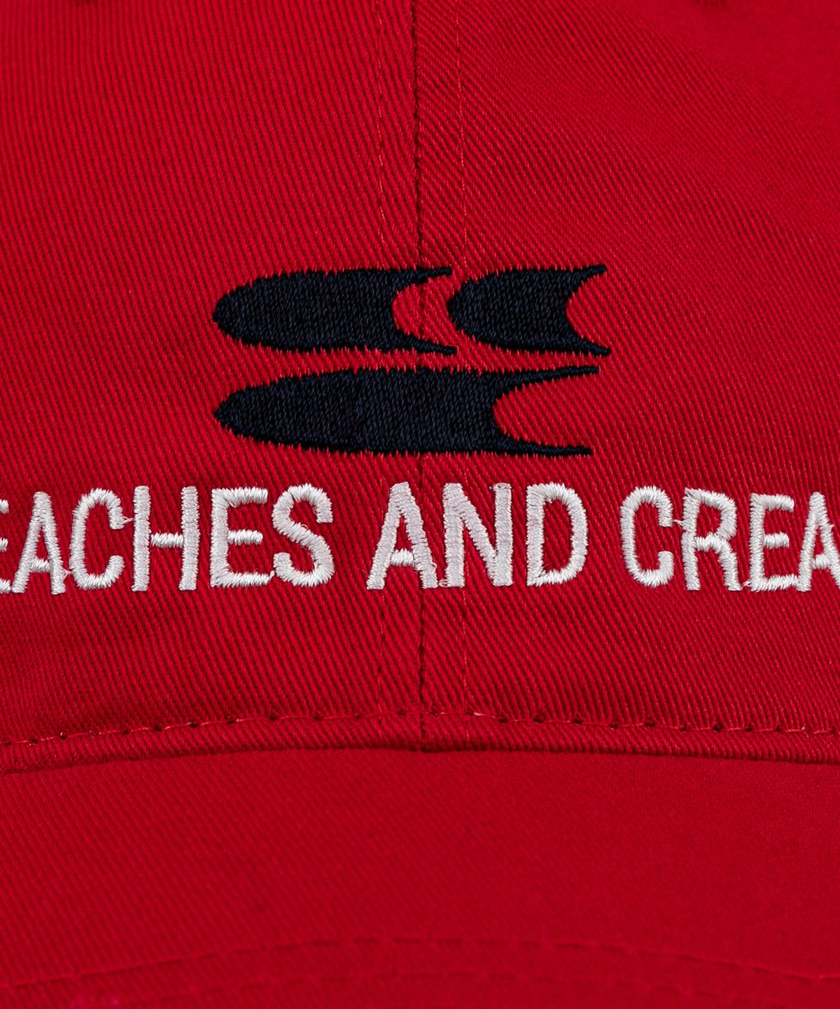 비치스앤크림(BEACHESANDCREAM) Surf Symbol Washing Ball cap-red