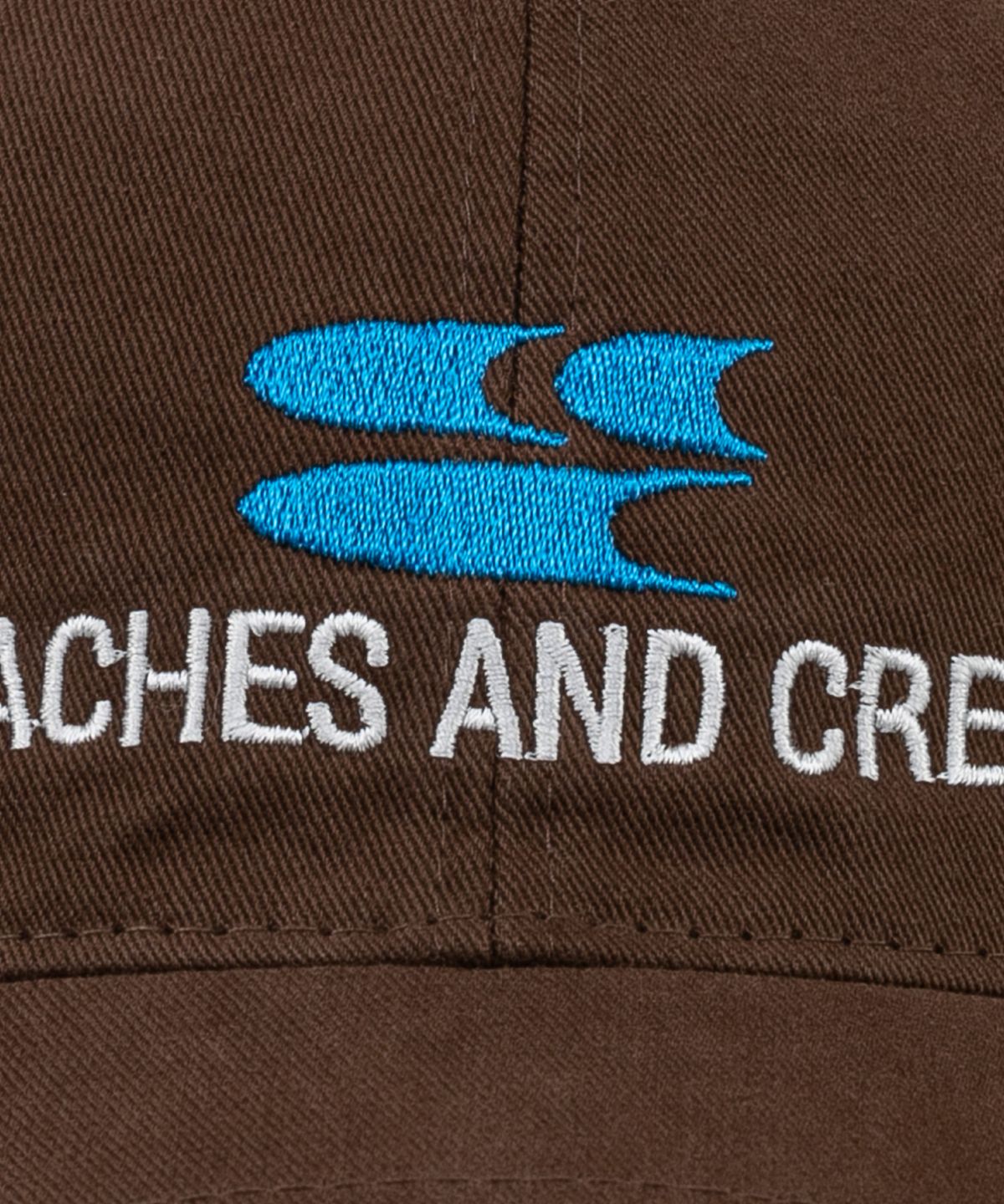 비치스앤크림(BEACHESANDCREAM) Surf Symbol Washing Ball cap-brown