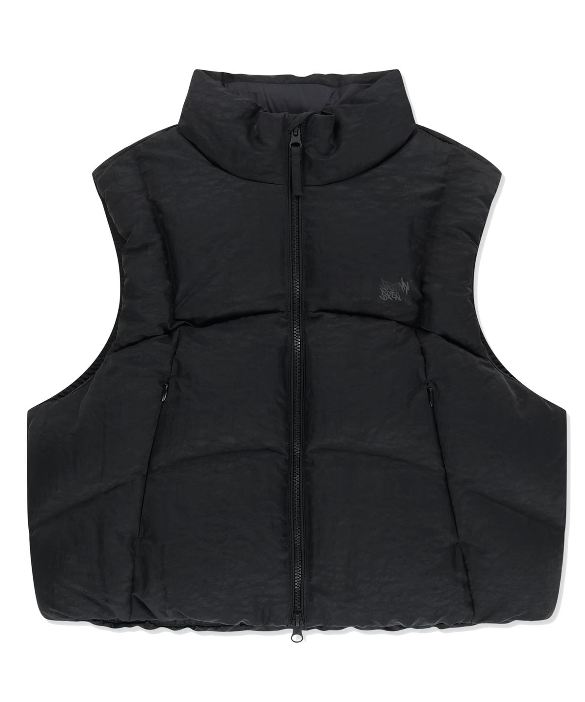 브라운브레스(BROWNBREATH) W GLOSSY CROP DOWN VEST