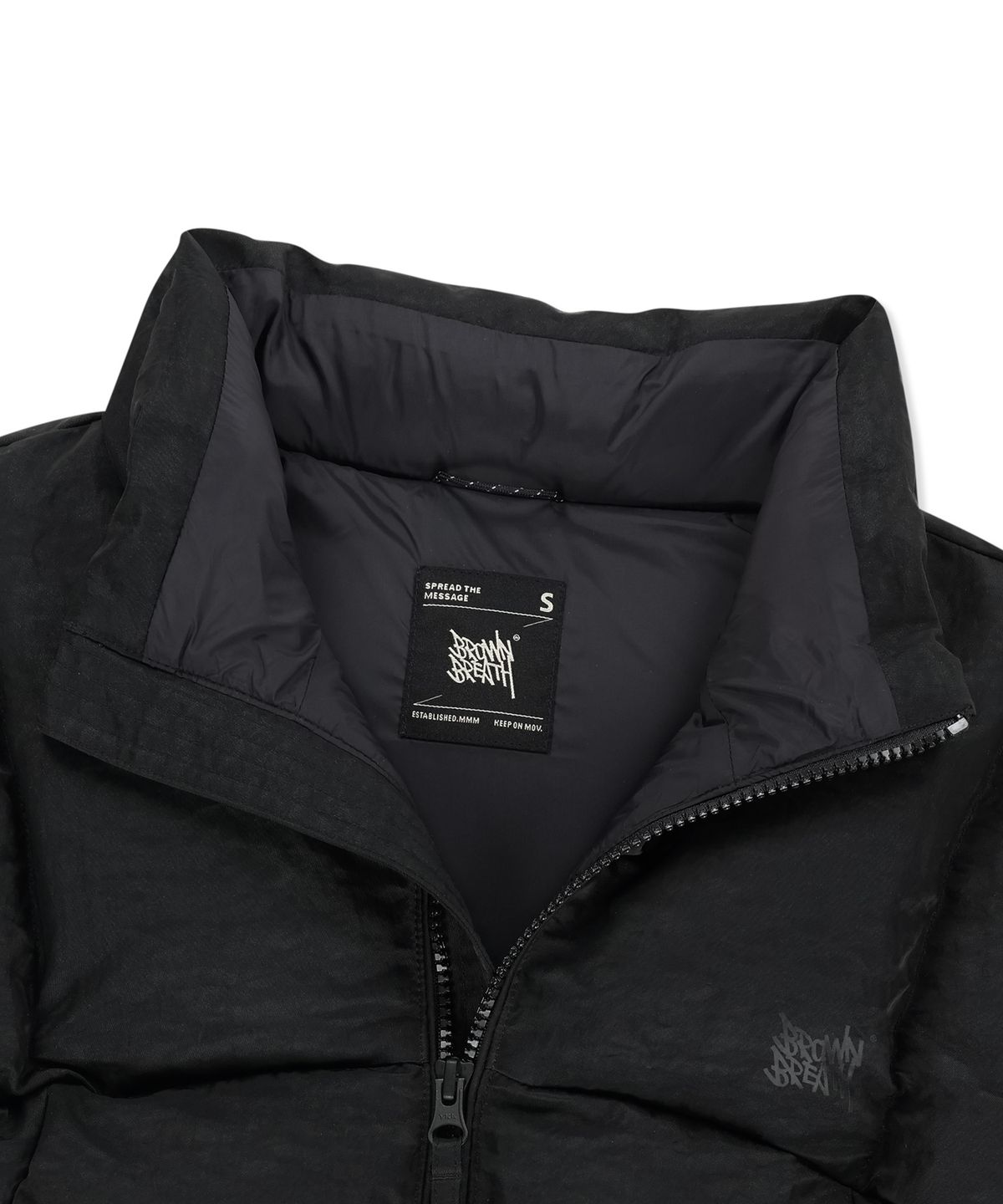 브라운브레스(BROWNBREATH) W GLOSSY CROP DOWN VEST