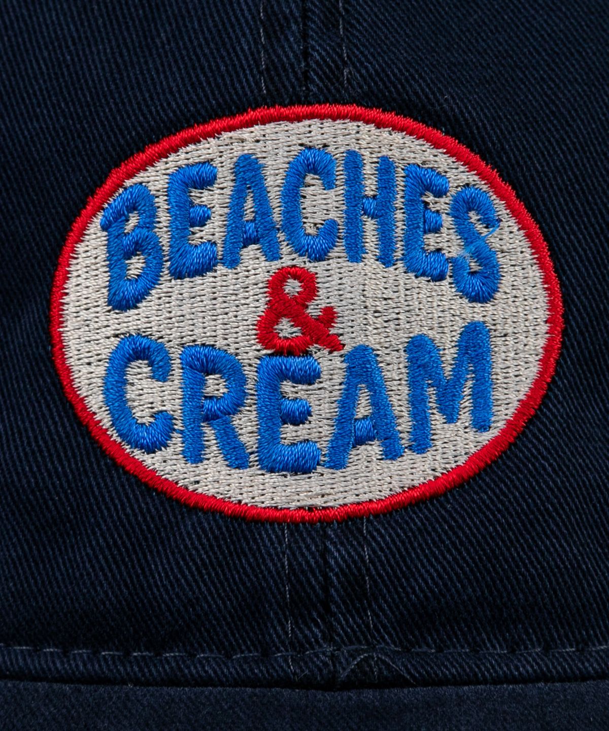 비치스앤크림(BEACHESANDCREAM) Heritage Oval Plat-Ball cap-navy