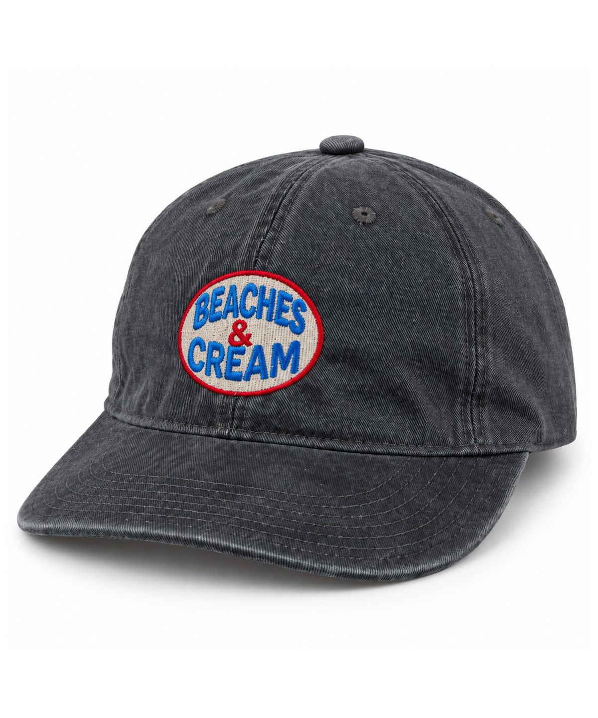 비치스앤크림(BEACHESANDCREAM) Heritage Oval Plat-Ball cap-charcoal