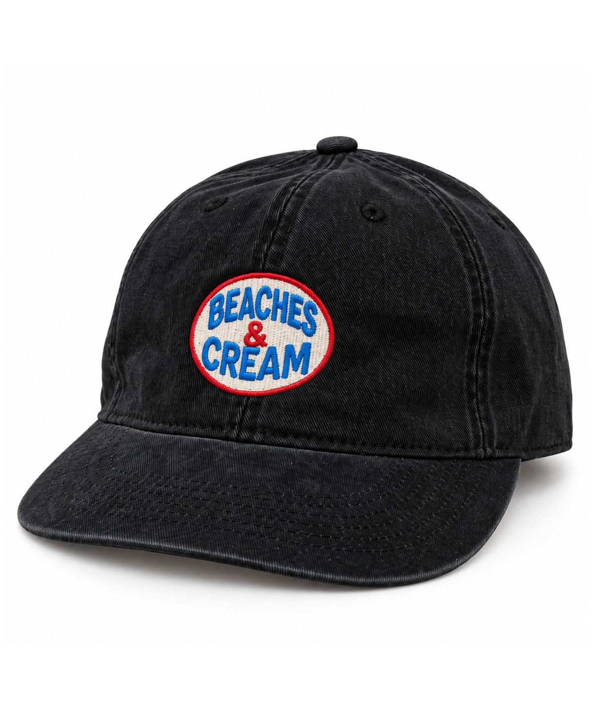 비치스앤크림(BEACHESANDCREAM) Heritage Oval Plat-Ball cap-black