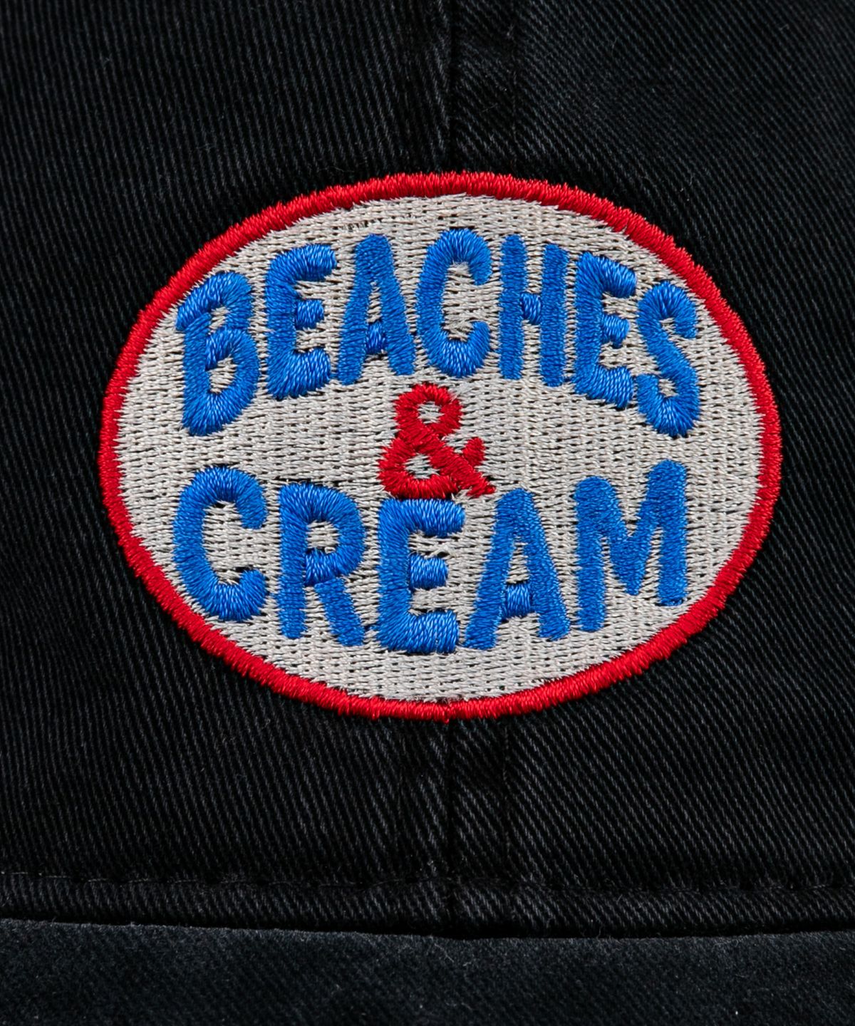 비치스앤크림(BEACHESANDCREAM) Heritage Oval Plat-Ball cap-black