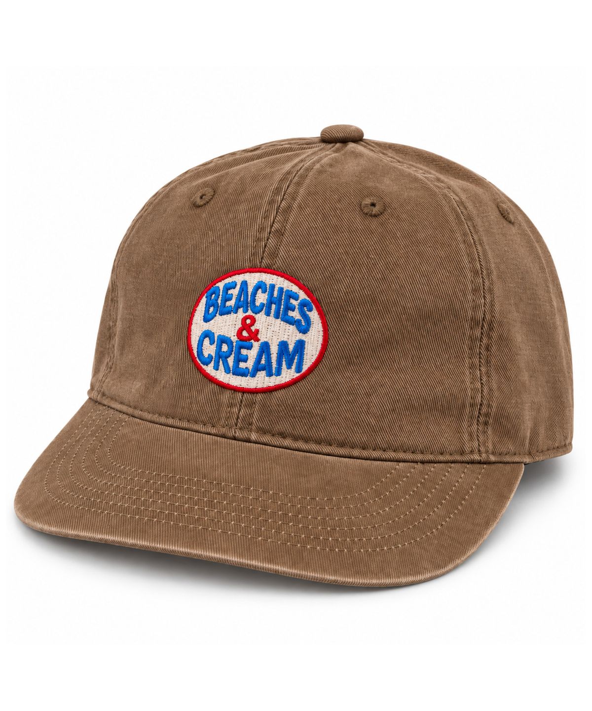 비치스앤크림(BEACHESANDCREAM) Heritage Oval Plat-Ball cap-beige