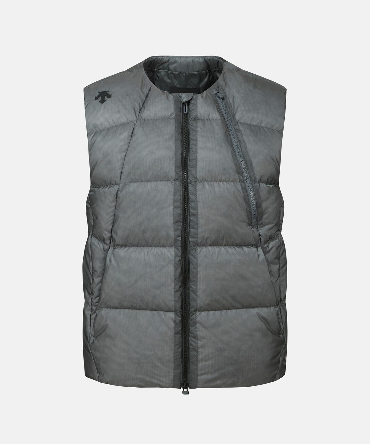 데상트(DESCENTE) 남성 DE:LIGHT 경량 다운 베스트 차콜 SR321SDV96
