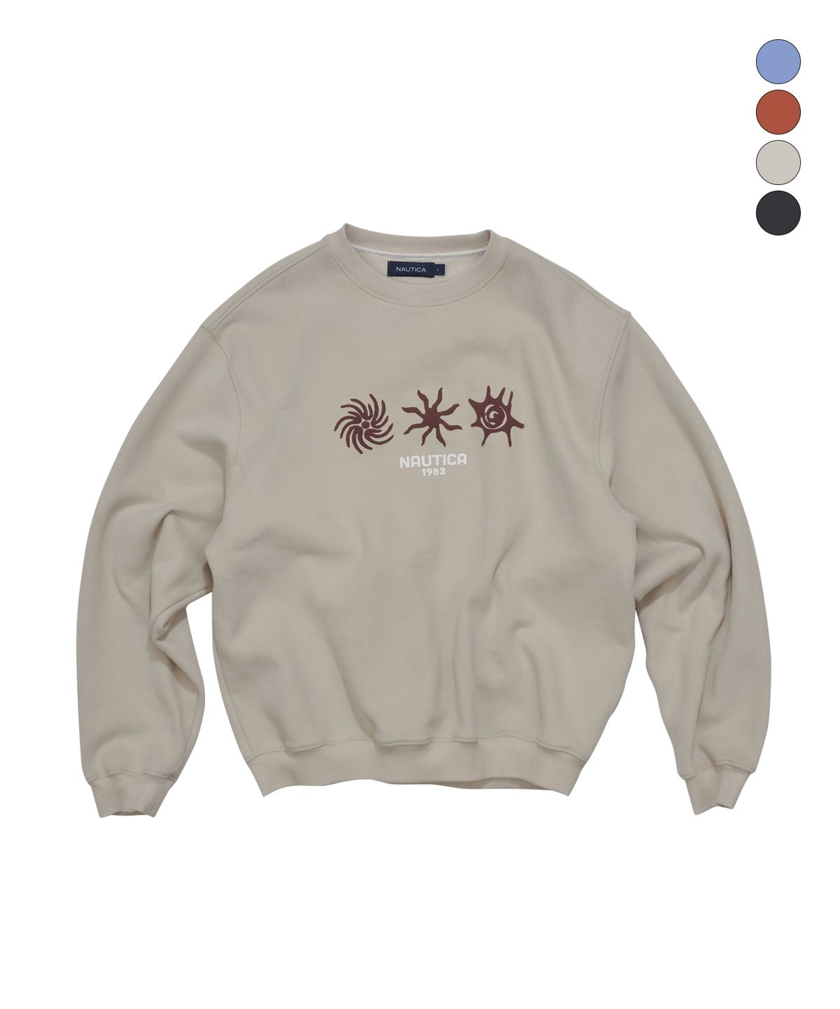 노티카(NAUTICA) 오션 토템 스웨트셔츠(4colors) NSW6096