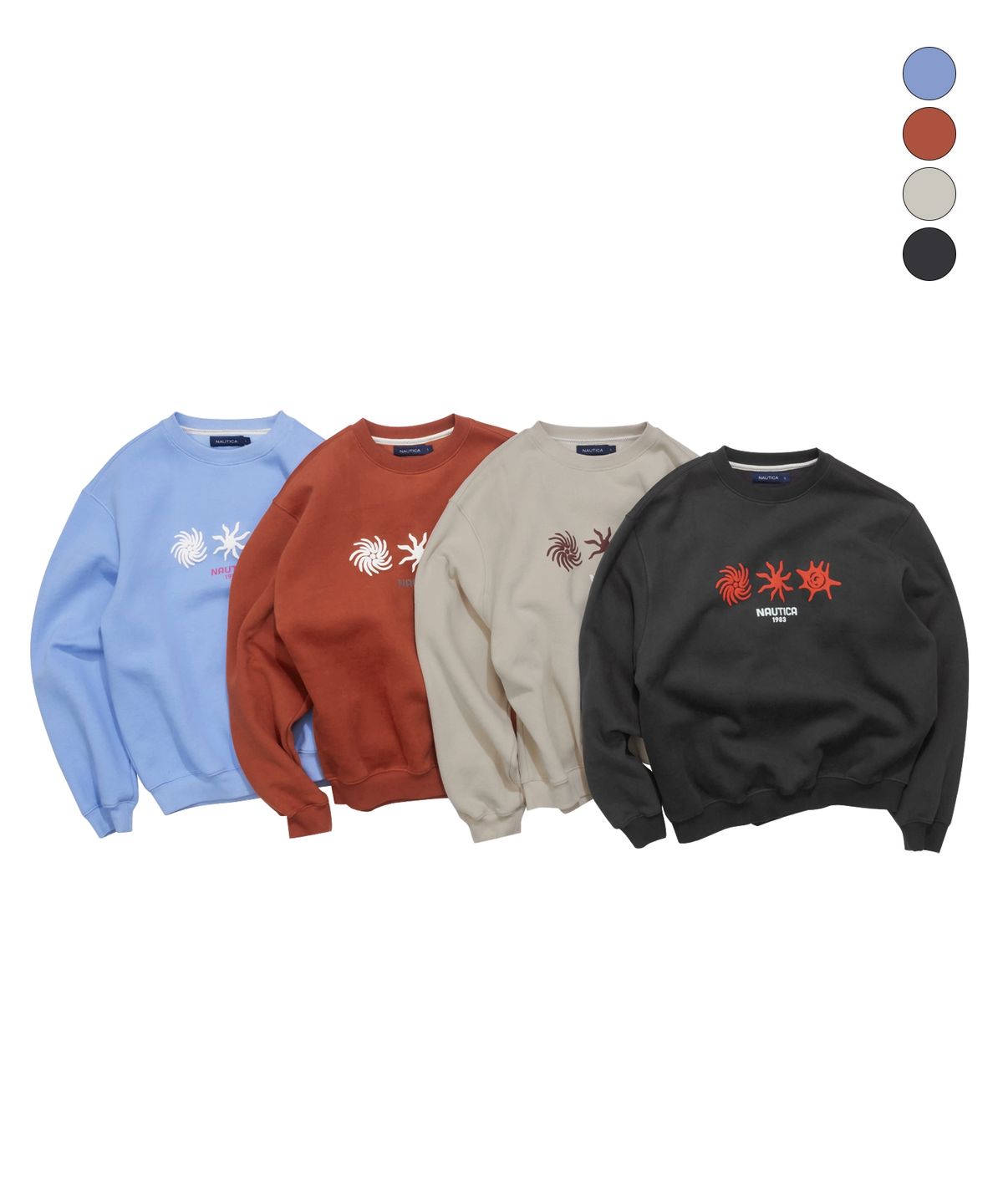 노티카(NAUTICA) 오션 토템 스웨트셔츠(4colors) NSW6096