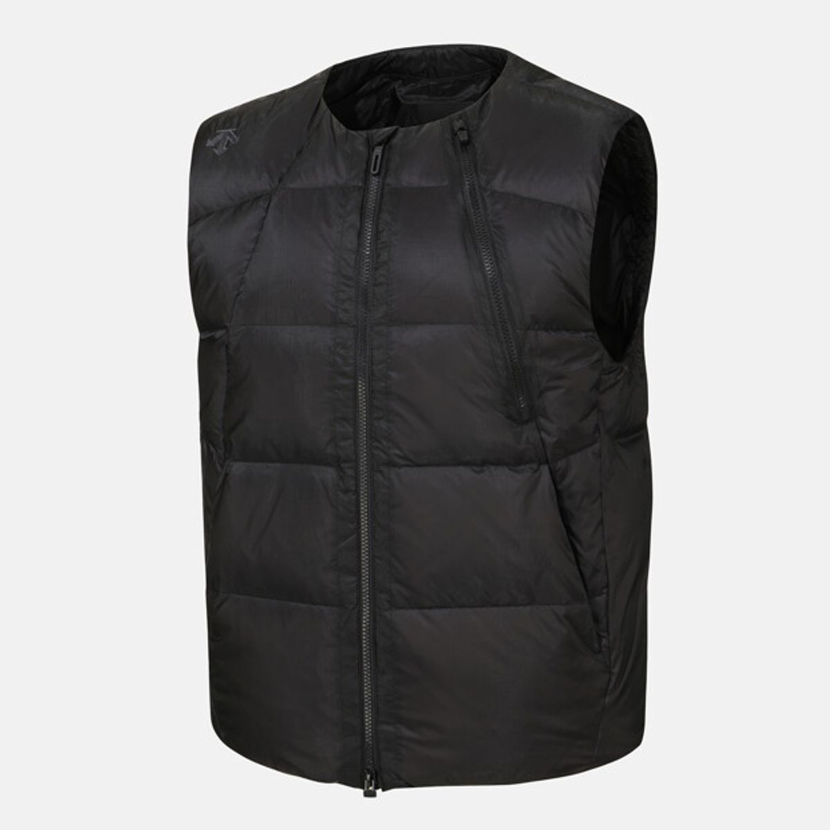 데상트(DESCENTE) 남성 DE:LIGHT 경량 다운 베스트 블랙 SR321SDV96