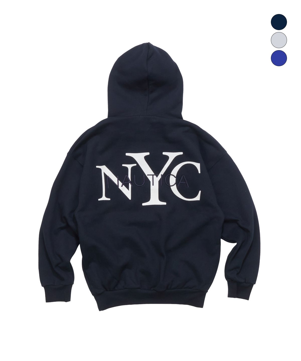 노티카(NAUTICA) NYC 로고 풀오버 후디(기모)(3colors) JHD6196