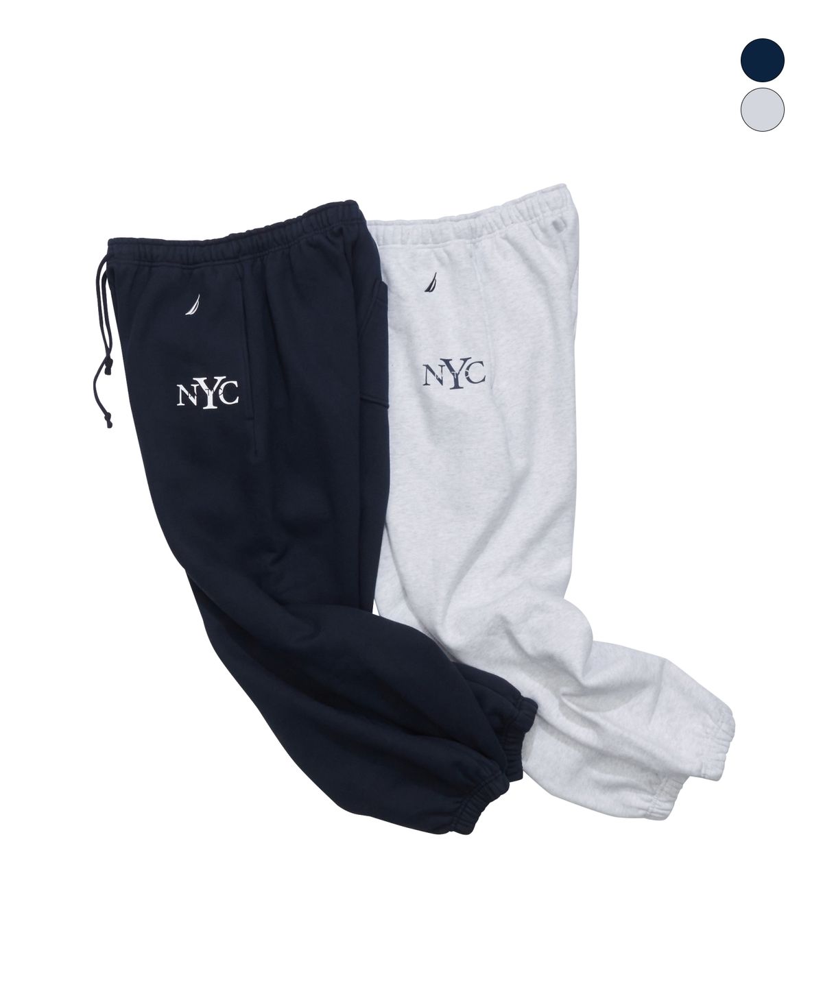 노티카(NAUTICA) NYC 로고 스웨트팬츠(기모)(2colors) JPL6216