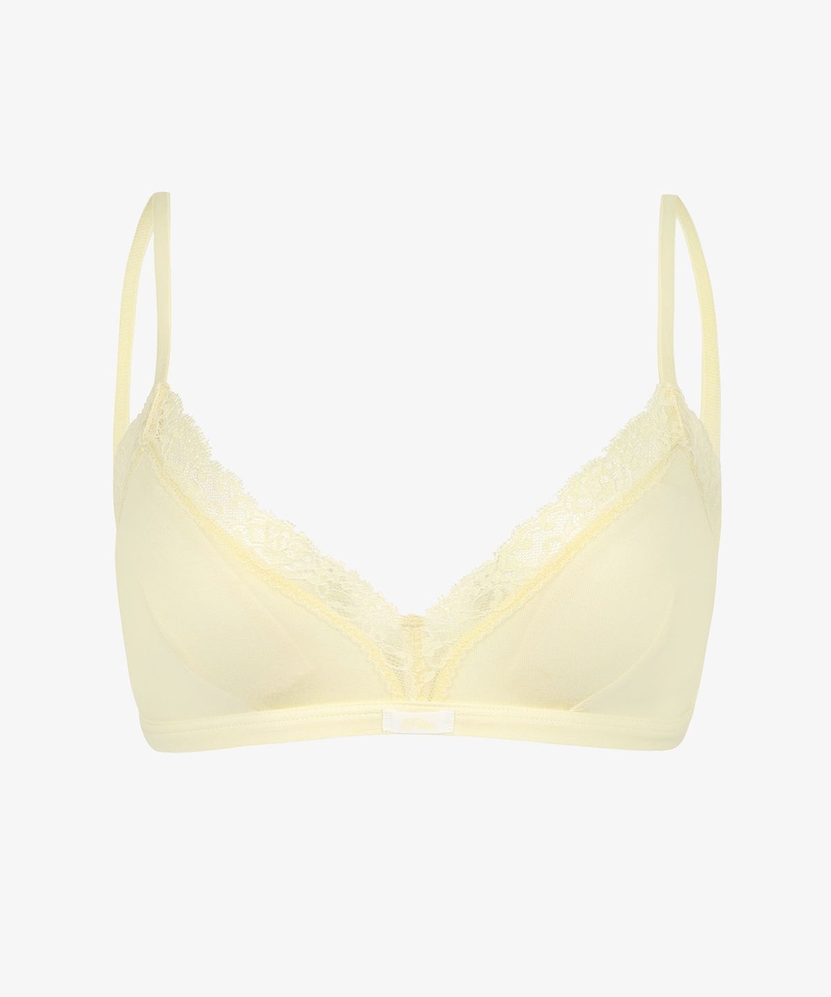 휠라언더웨어(FILA UNDERWEAR) 러버스 트라이앵글 브라 세트 Lemon Color