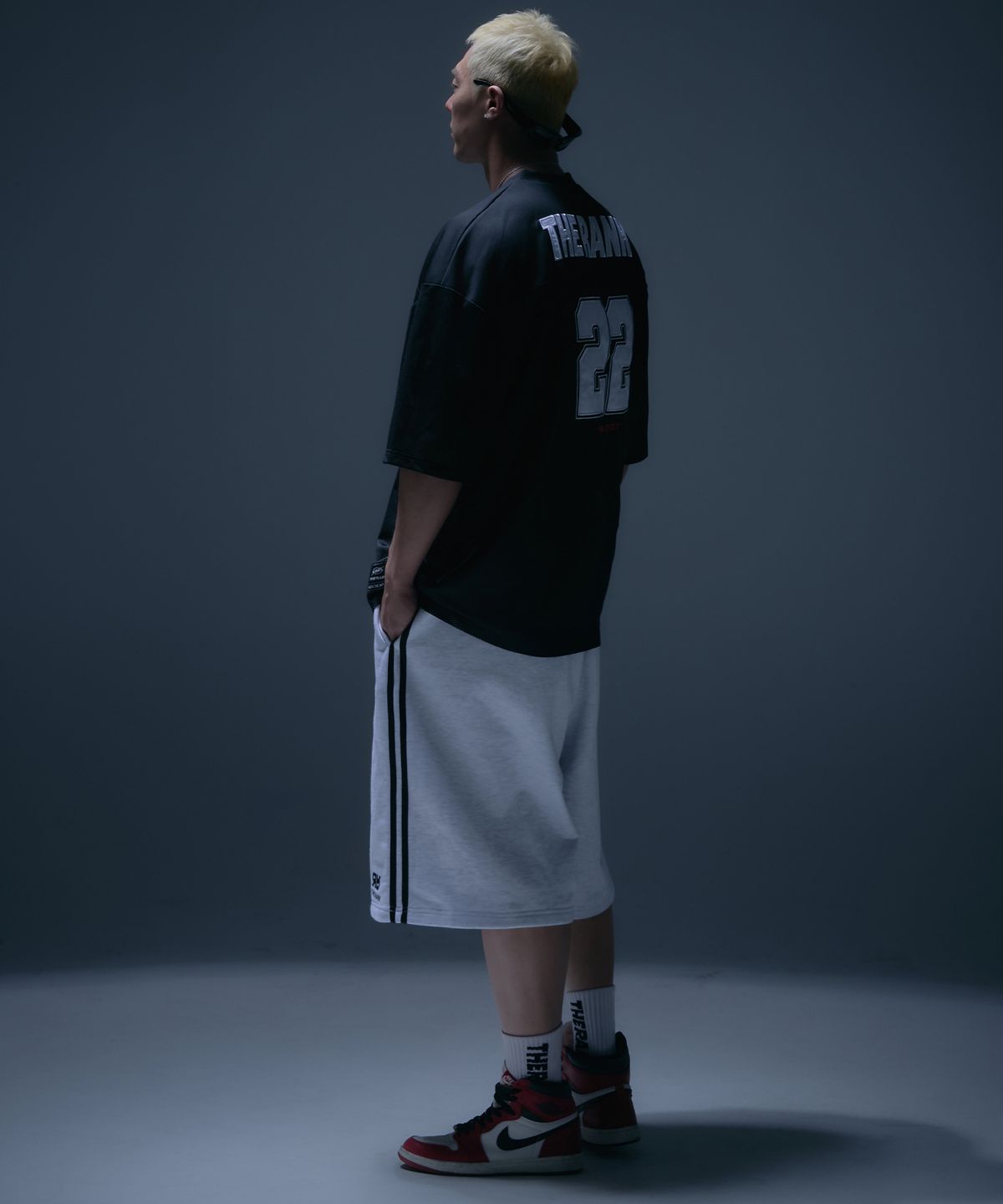 더랭크(THERANK) SPORTY ICON LOGO BERMUDA PANTS [MLG 1%]