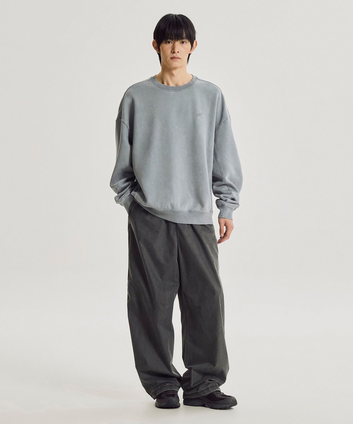 뉴발란스(NEW BALANCE) NBNCG41043 / UNI 플라잉 기모 다잉 맨투맨 (D/BLUE)